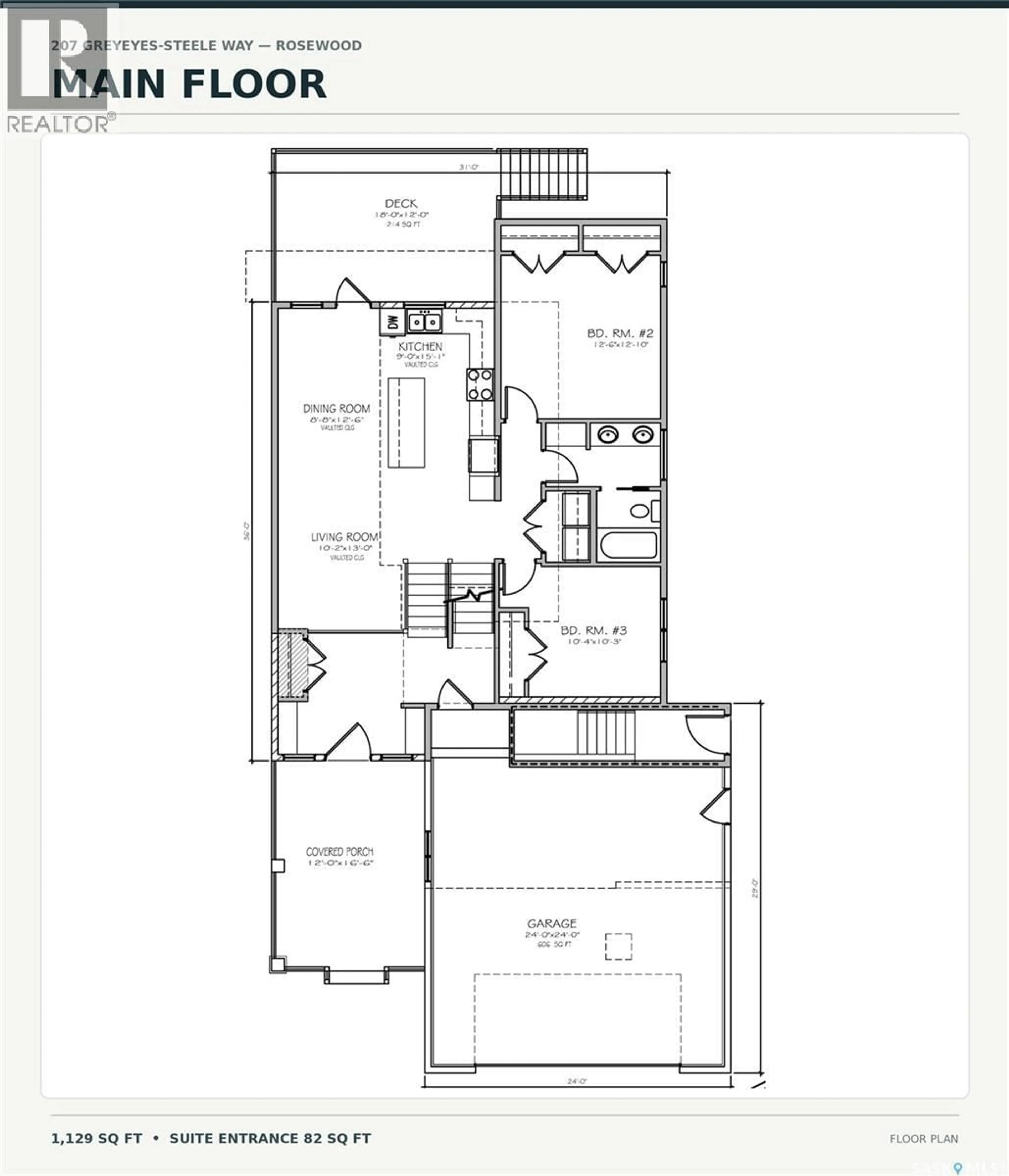 Floor plan for 207 GREYEYES-STEELE WAY, Saskatoon Saskatchewan S7V0M6