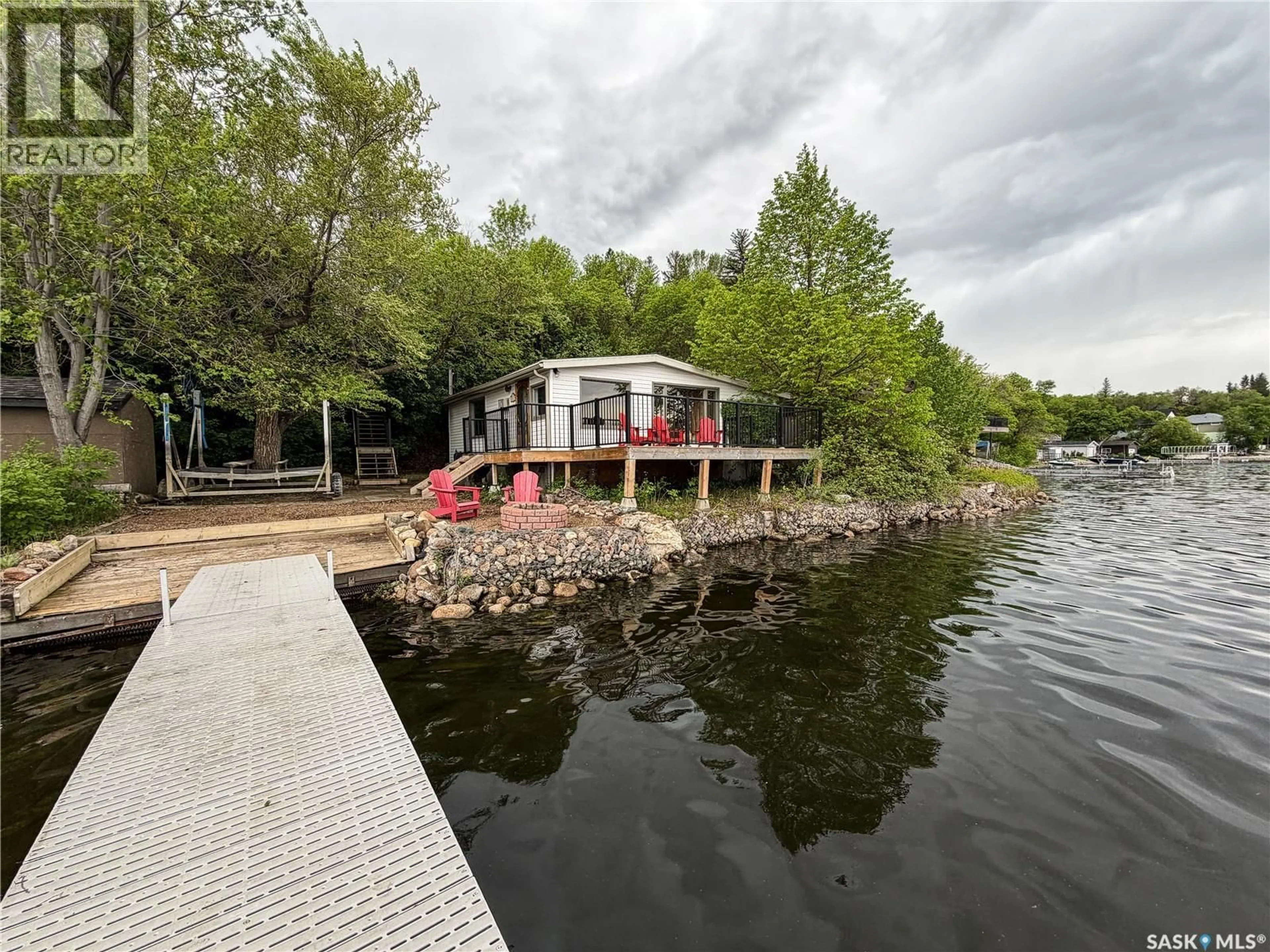 A pic from outside/outdoor area/front of a property/back of a property/a pic from drone, water/lake/river/ocean view for 216 OSMENT AVENUE, Katepwa Beach Saskatchewan S0G2Y0