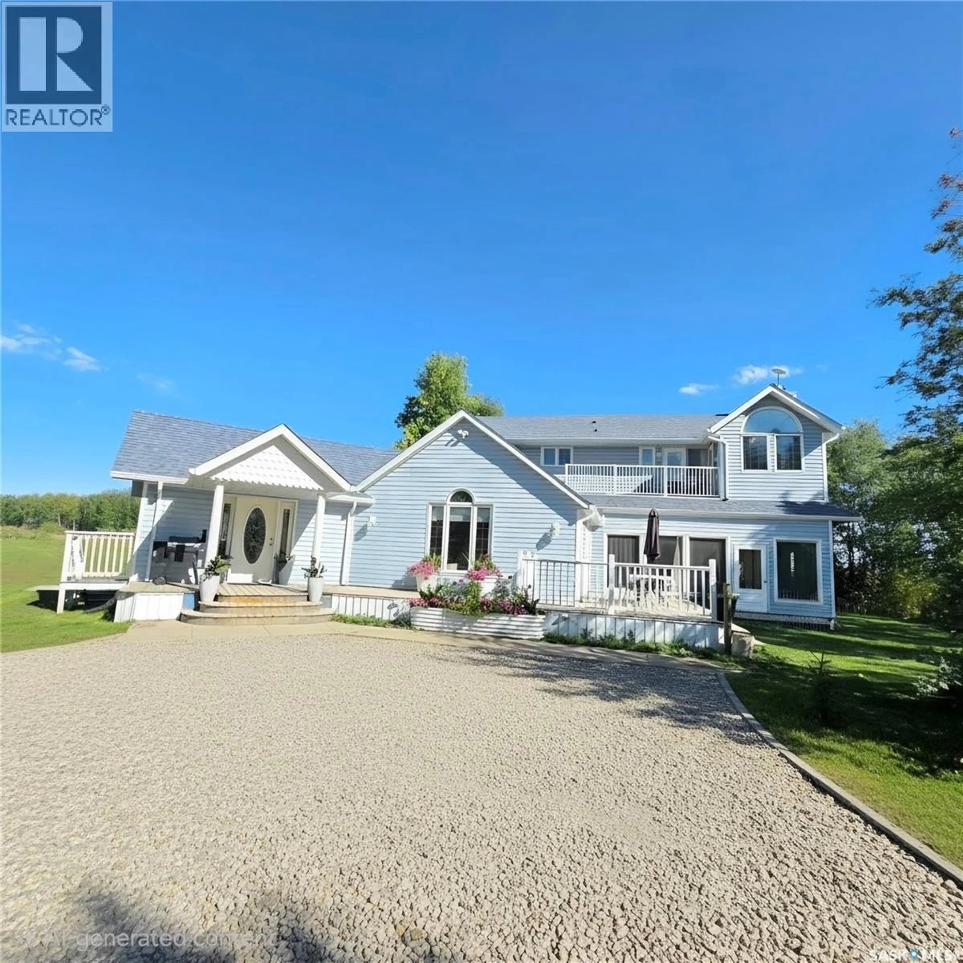 A pic from outside/outdoor area/front of a property/back of a property/a pic from drone, water/lake/river/ocean view for 549 RUSS-STAN ROAD, Prince Albert Rm No. 461 Saskatchewan S6V5P8