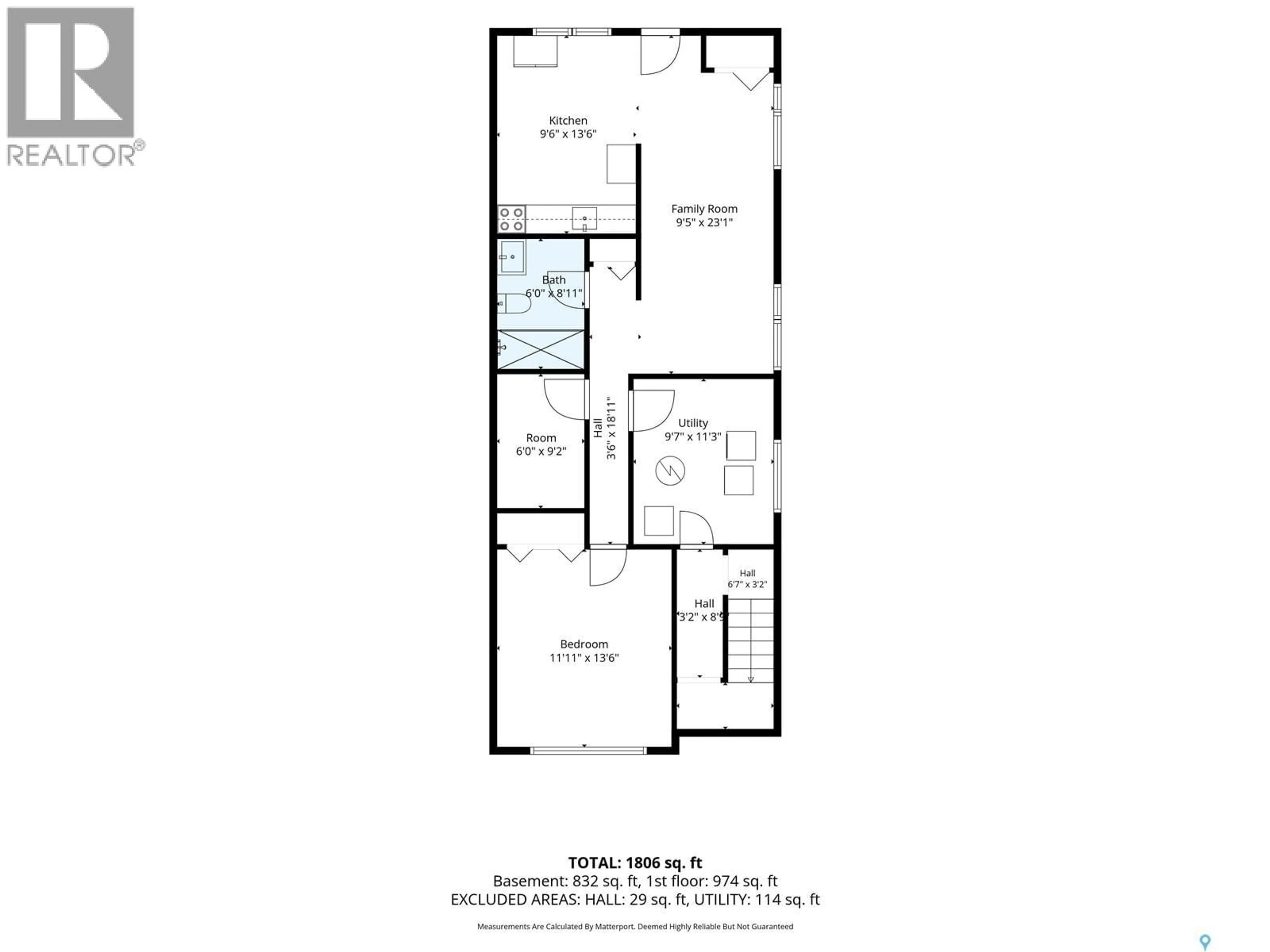 Floor plan for 1921 MCKERCHER DRIVE, Saskatoon Saskatchewan S7J3W1