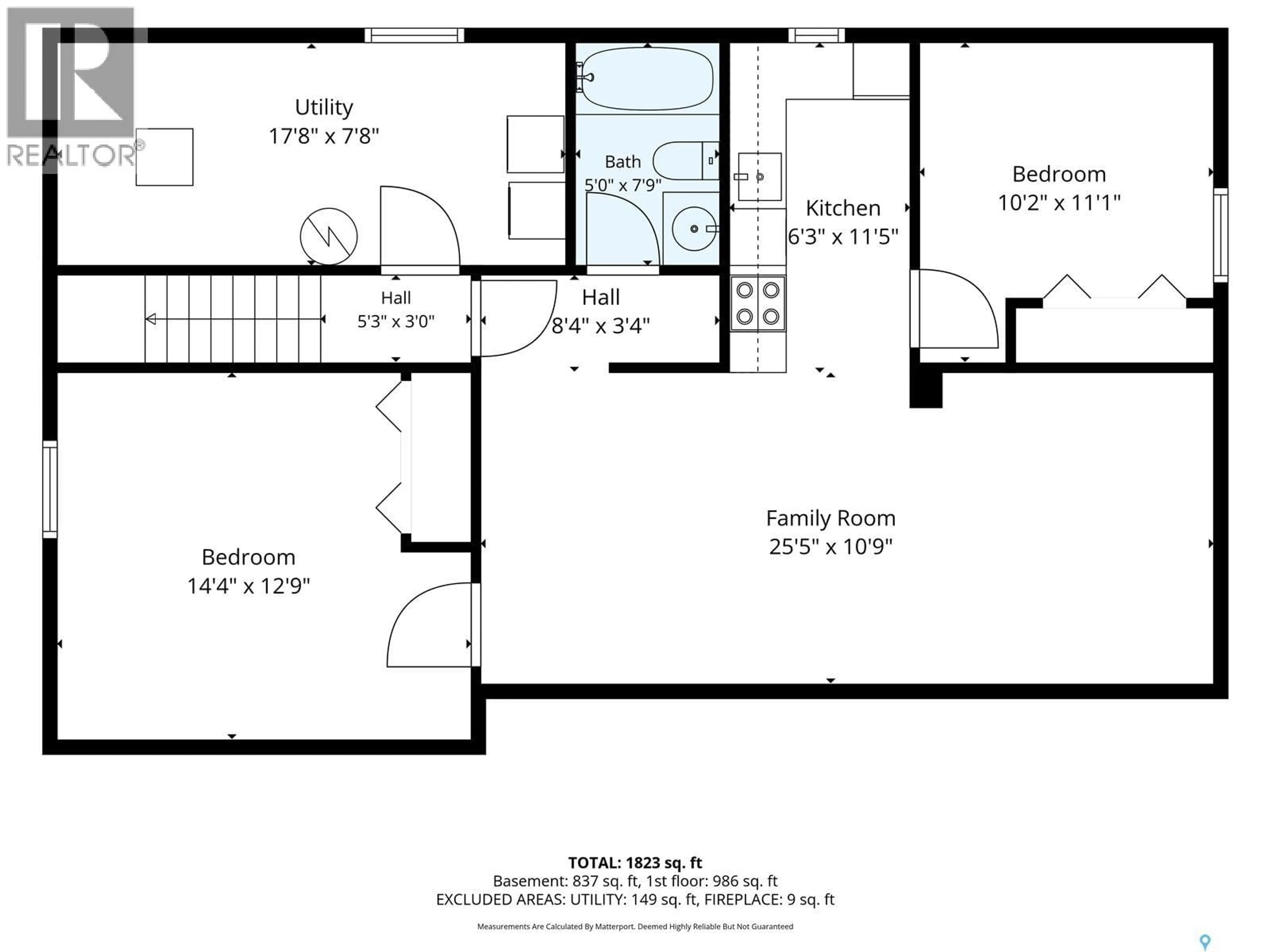 Floor plan for 326 VANCOUVER AVENUE, Saskatoon Saskatchewan S7L3P6