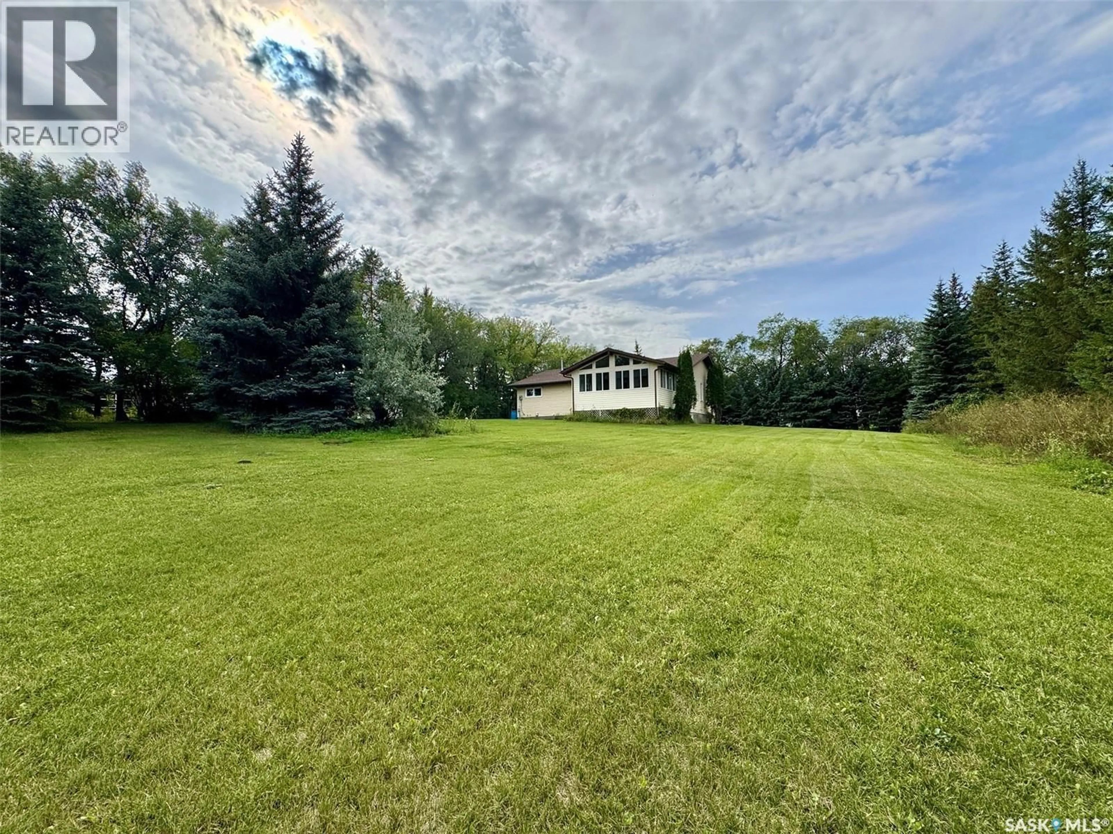 A pic from outside/outdoor area/front of a property/back of a property/a pic from drone, unknown for #3 WEST PARK DRIVE, Battleford Saskatchewan S0M0E0
