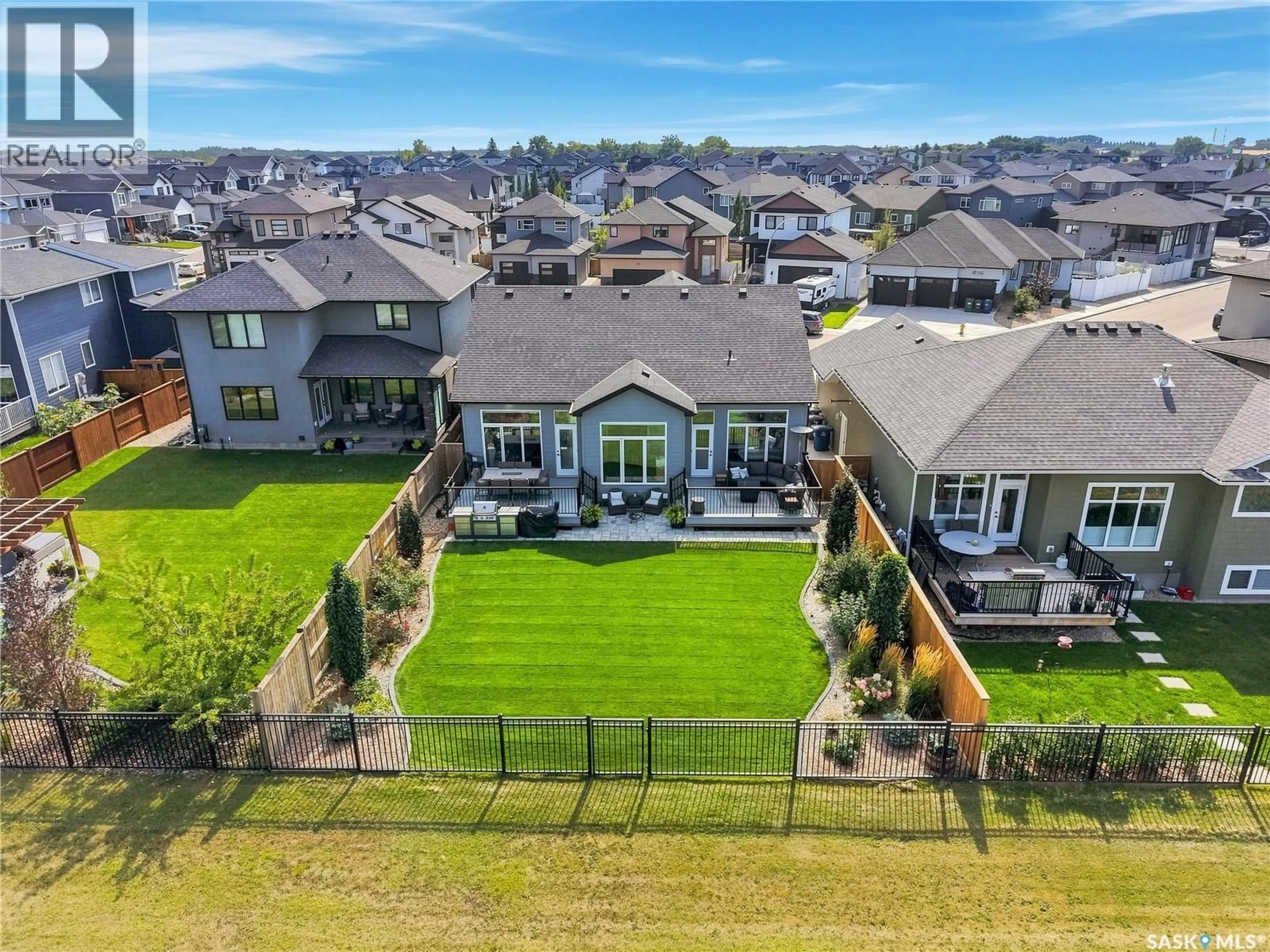 A pic from outside/outdoor area/front of a property/back of a property/a pic from drone, mountain view for 223 HAMM CRESCENT, Saskatoon Saskatchewan S7V0R9