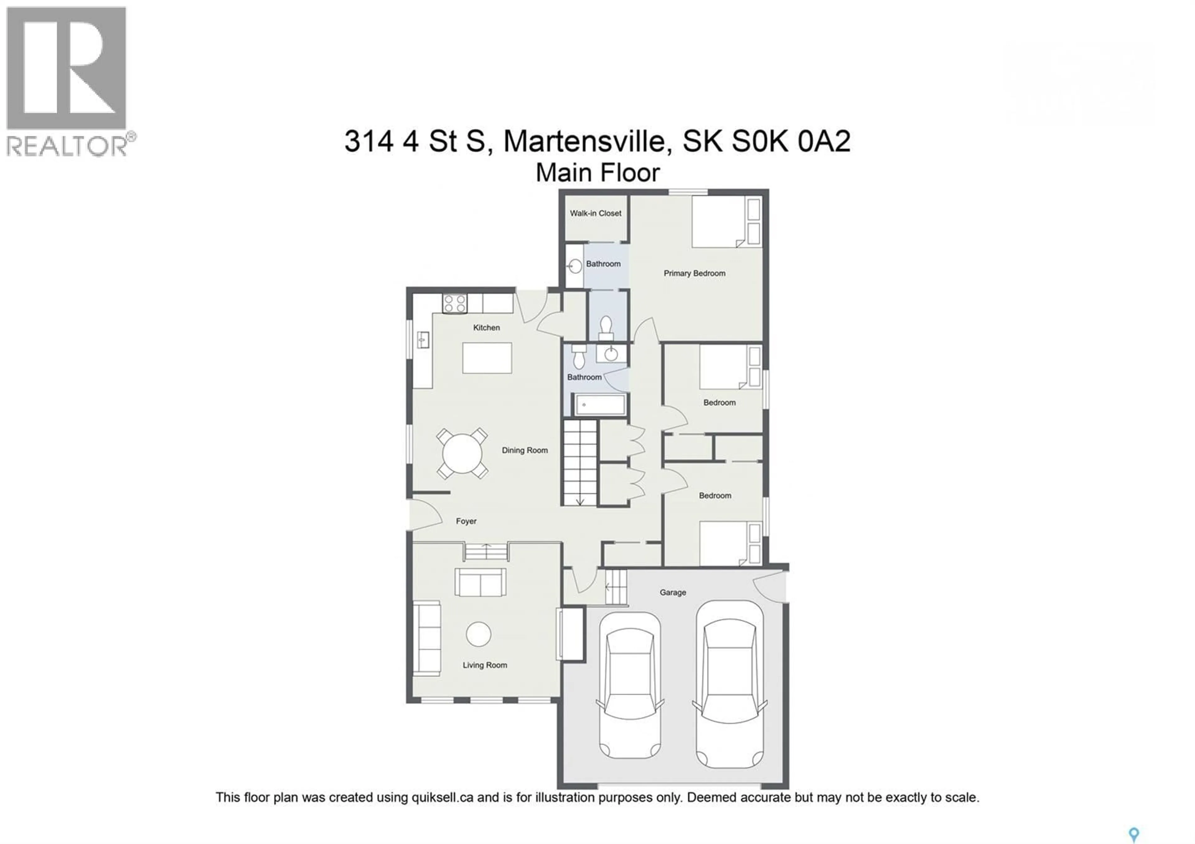 Floor plan for 314 4TH STREET, Martensville Saskatchewan S0K2T0