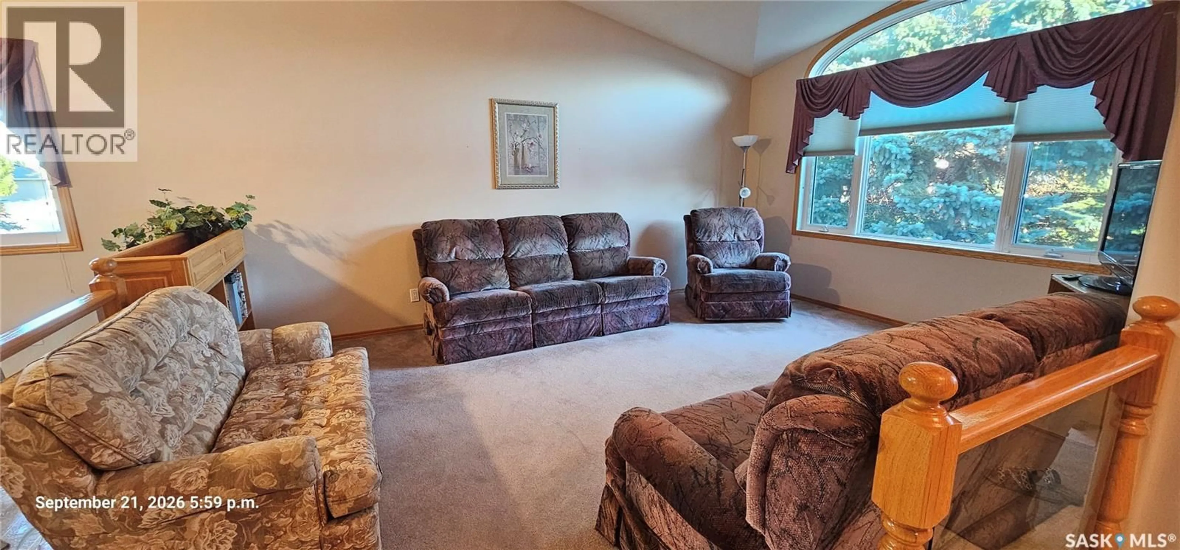 Living room with furniture, carpet floor for 238 MCKAY COURT, Warman Saskatchewan S0K4S0