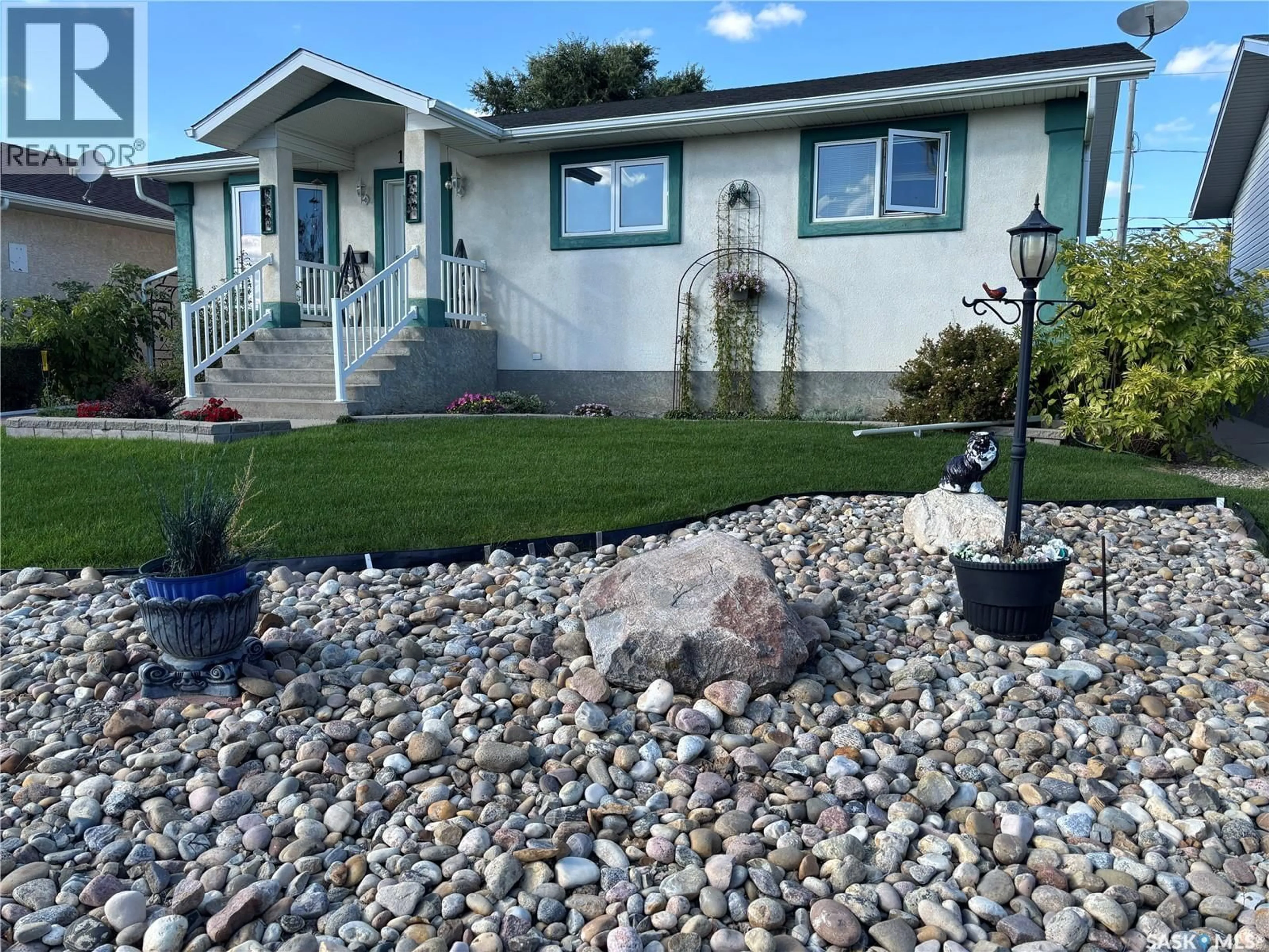 A pic from outside/outdoor area/front of a property/back of a property/a pic from drone, water/lake/river/ocean view for 1546 ATHABASCA STREET, Moose Jaw Saskatchewan S6H7K4