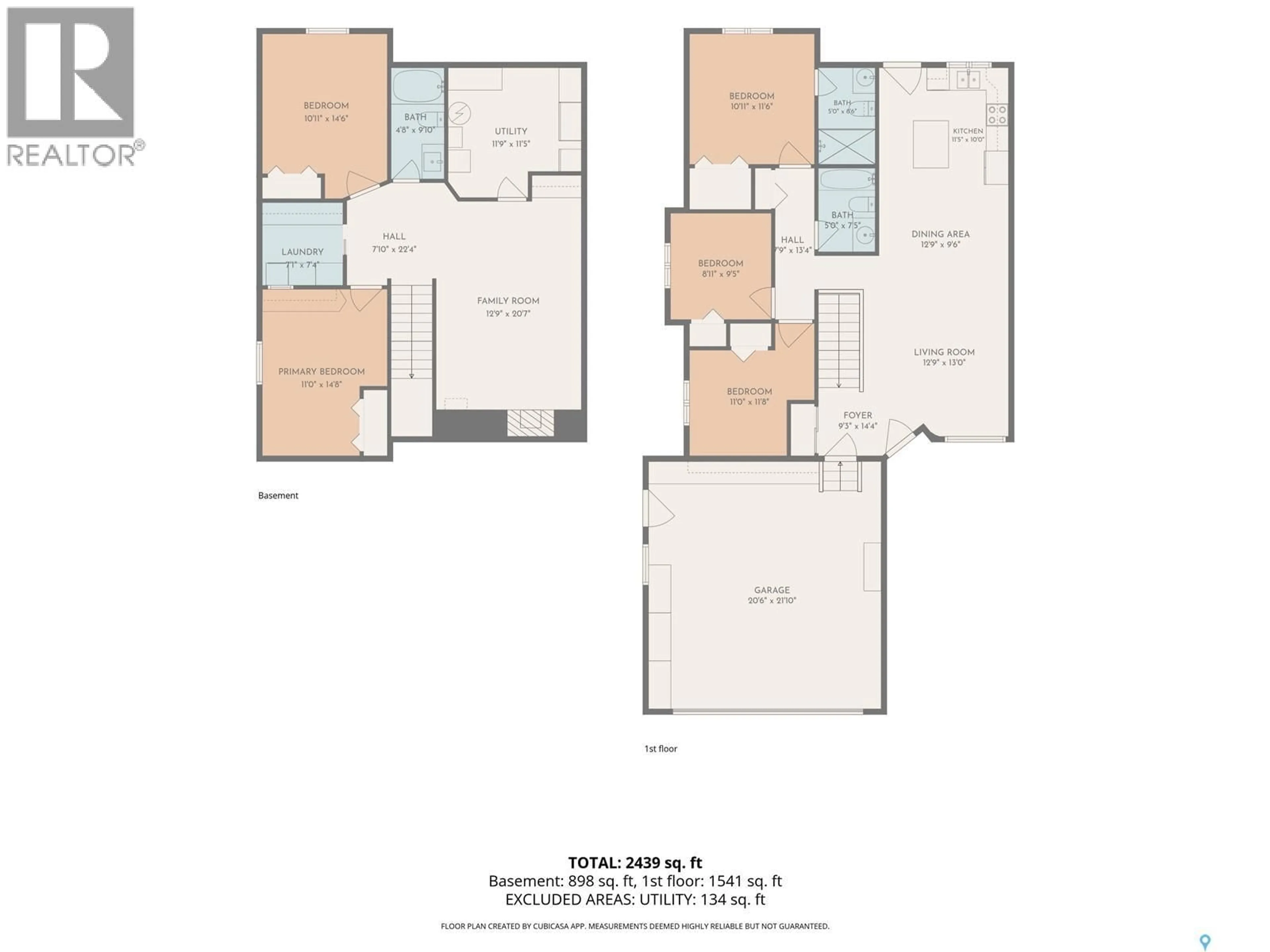 Floor plan for 622 ROSEWOOD BOULEVARD, Saskatoon Saskatchewan S7V0J7