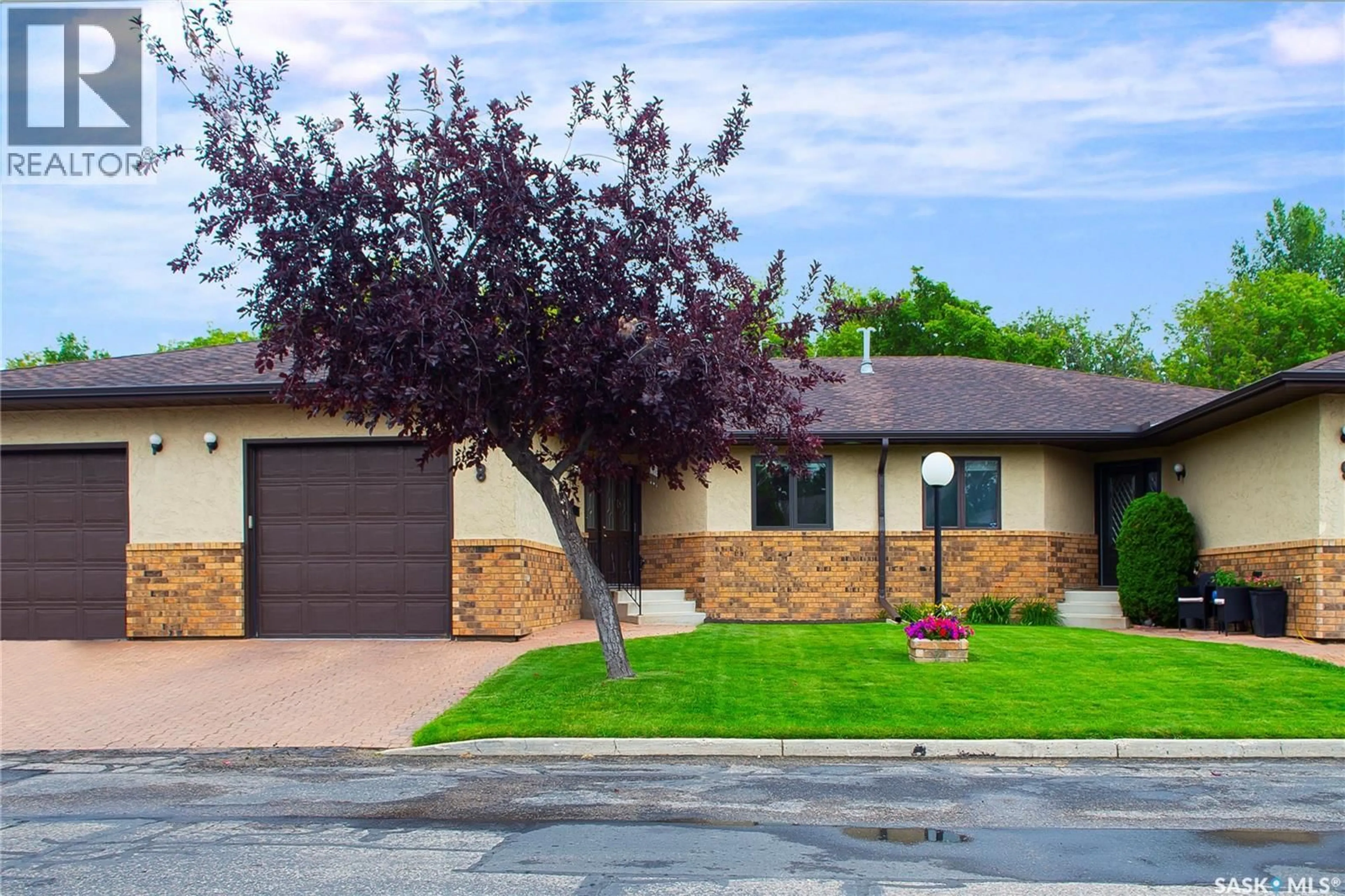 Home with brick exterior material, street for 8 - 3415 CALDER CRESCENT, Saskatoon Saskatchewan S7J4Z9