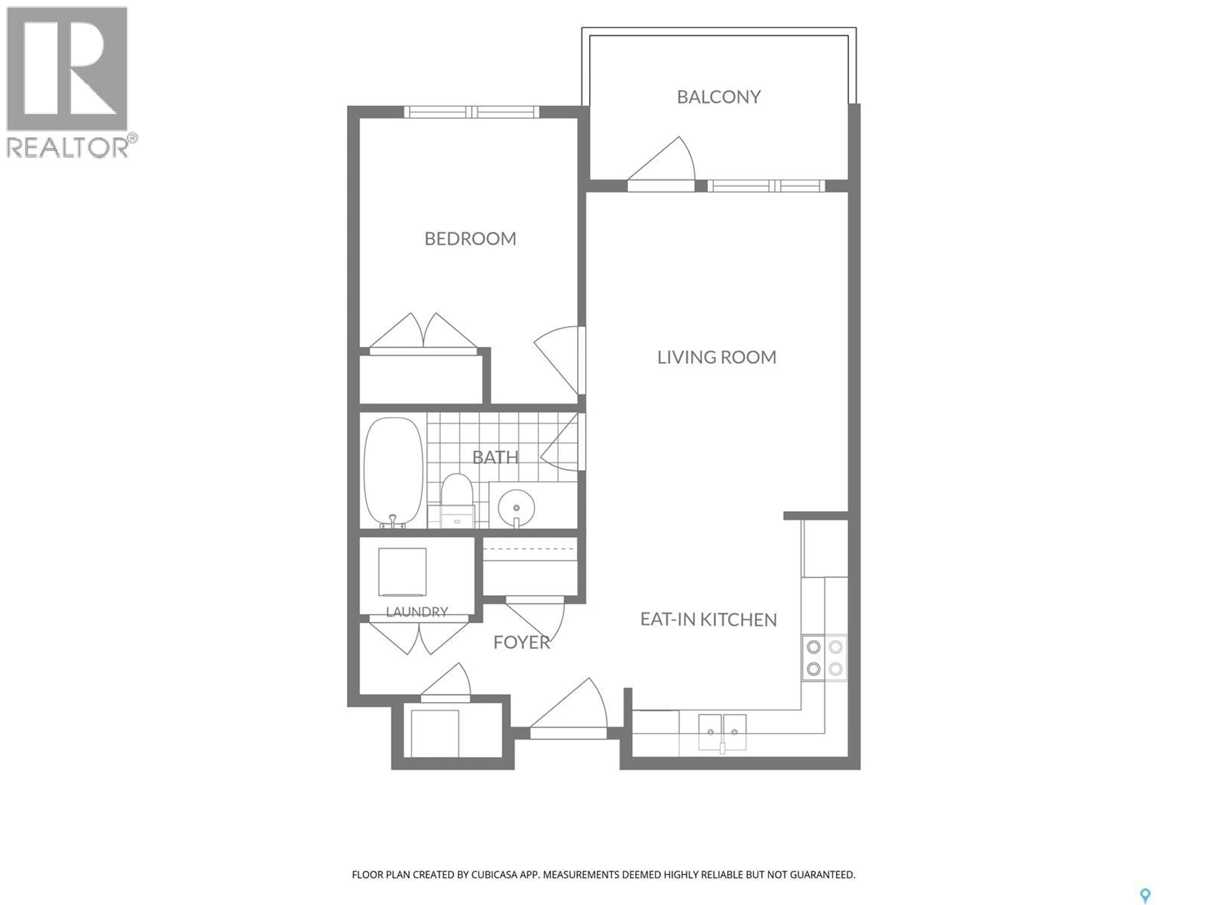 Floor plan for 108 - 720 BALTZAN BOULEVARD, Saskatoon Saskatchewan S7W0W6