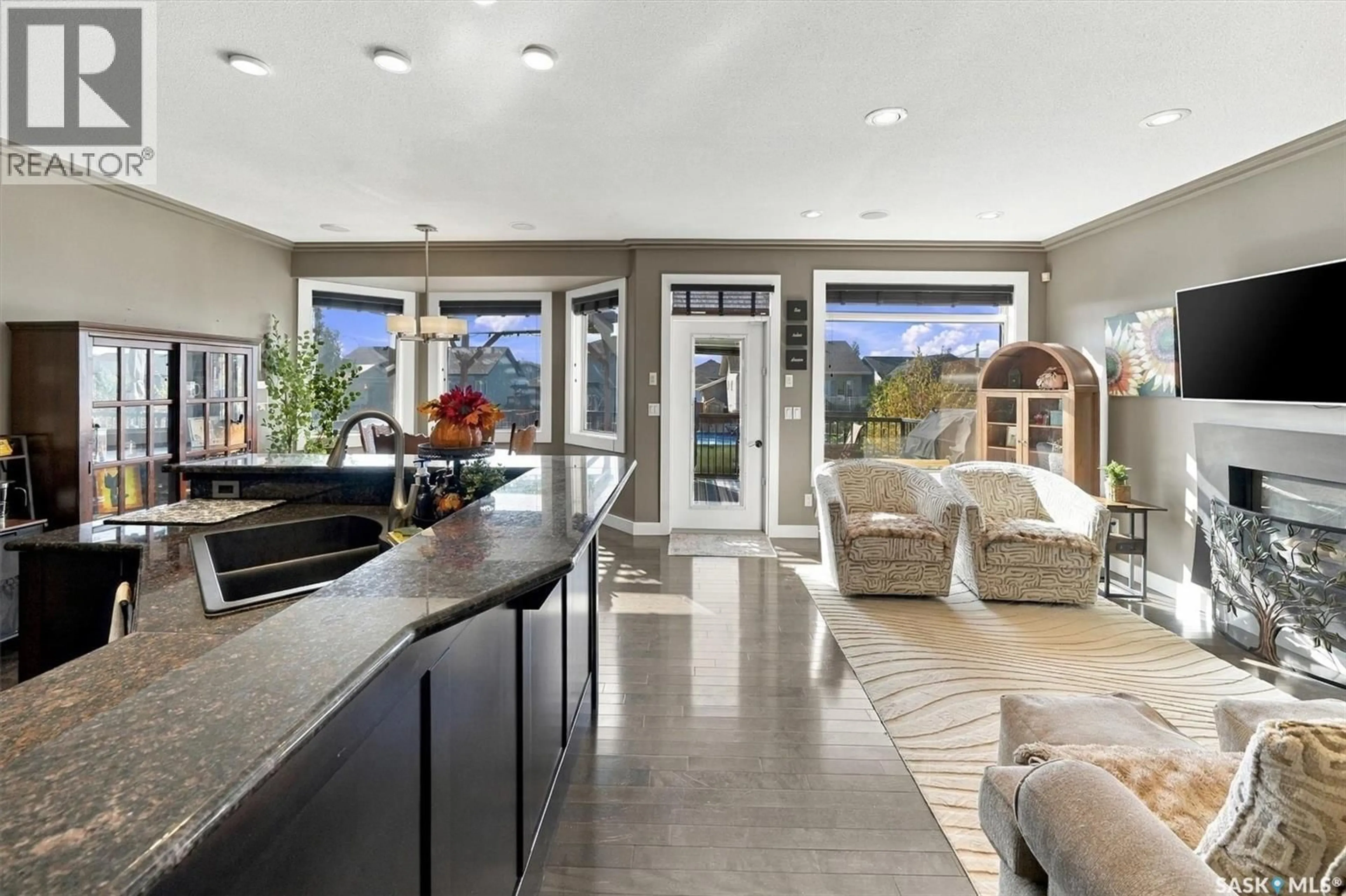 Open concept kitchen, ceramic/tile floor for 814 ROCK HILL LANE, Martensville Saskatchewan S0K0A2