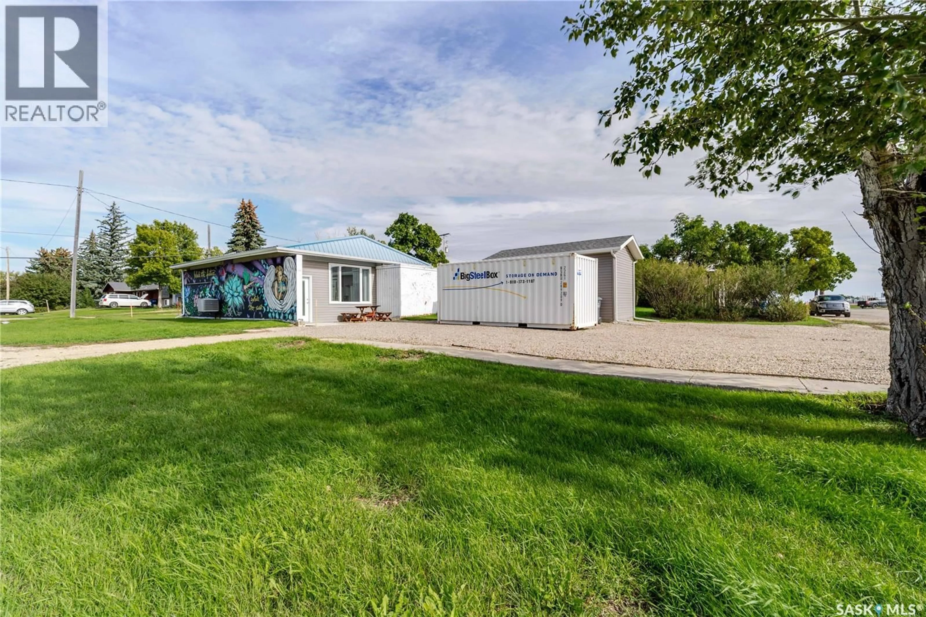A pic from outside/outdoor area/front of a property/back of a property/a pic from drone, street for 501 RAILWAY AVENUE, Wilcox Saskatchewan S0G5E0