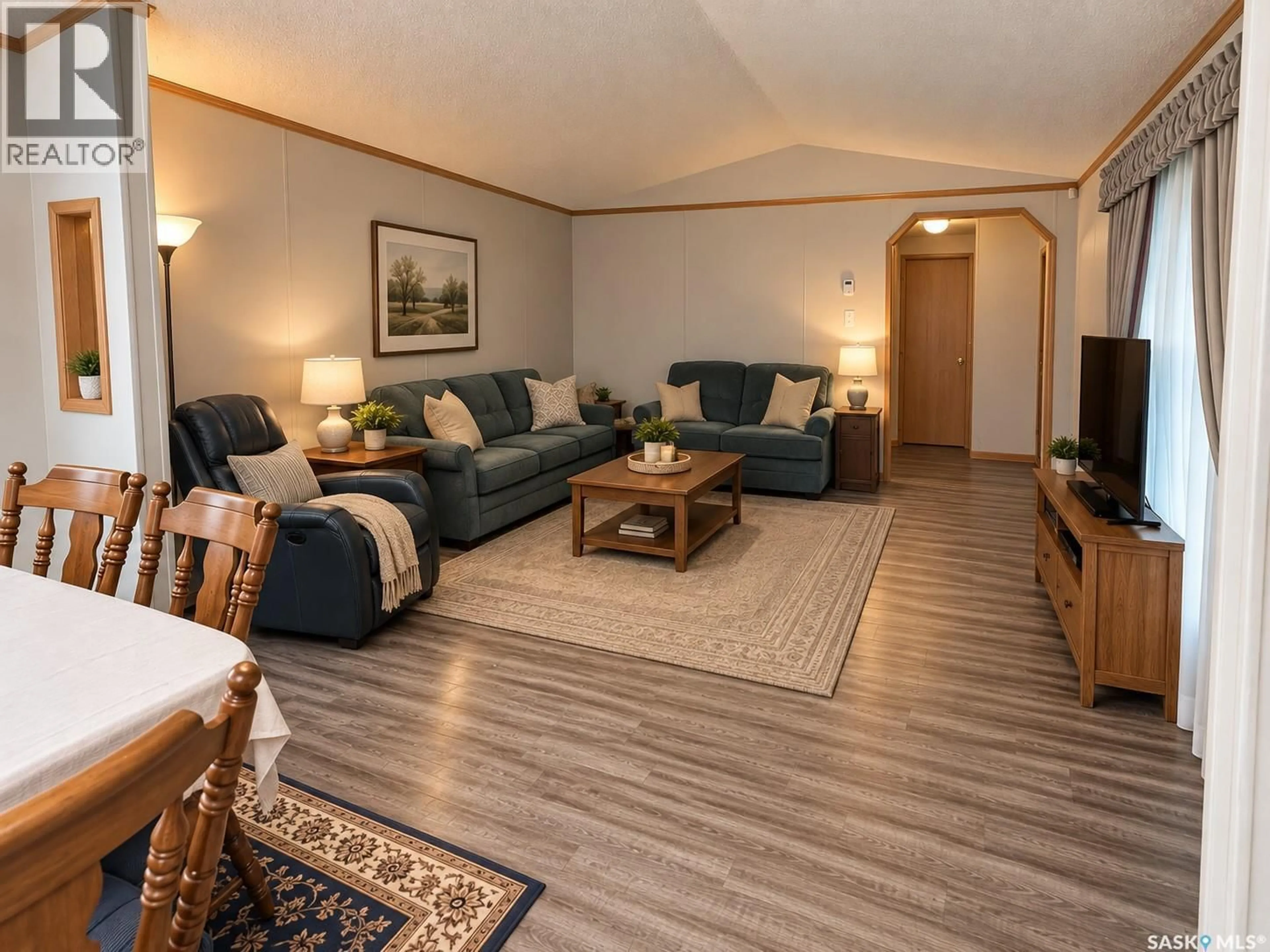 Living room with furniture, unknown for E - 518 MARCH AVENUE, Langenburg Saskatchewan S0A2A0