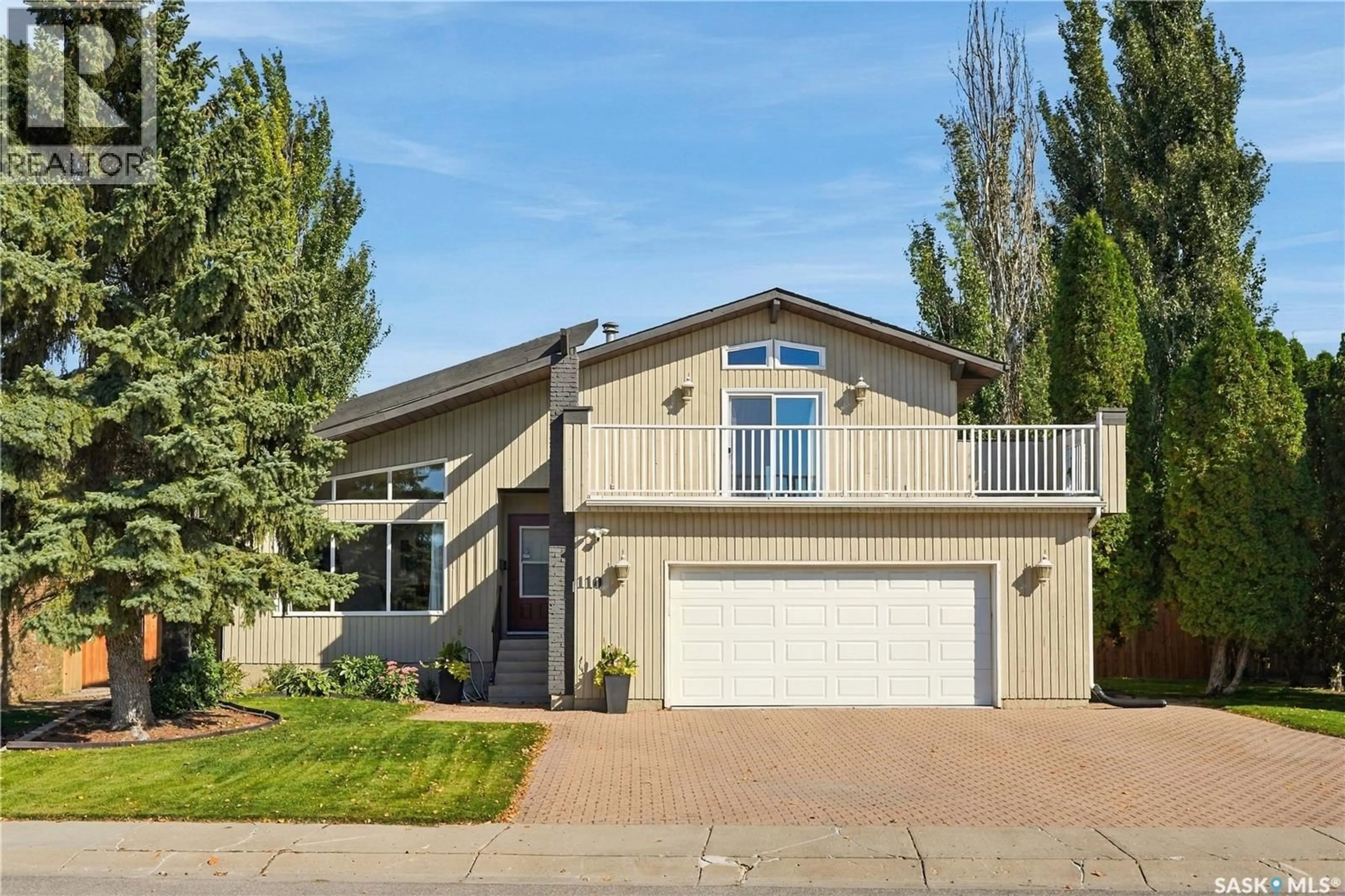 Home with vinyl exterior material, street for 110 TROTCHIE CRESCENT, Saskatoon Saskatchewan S7K7V8