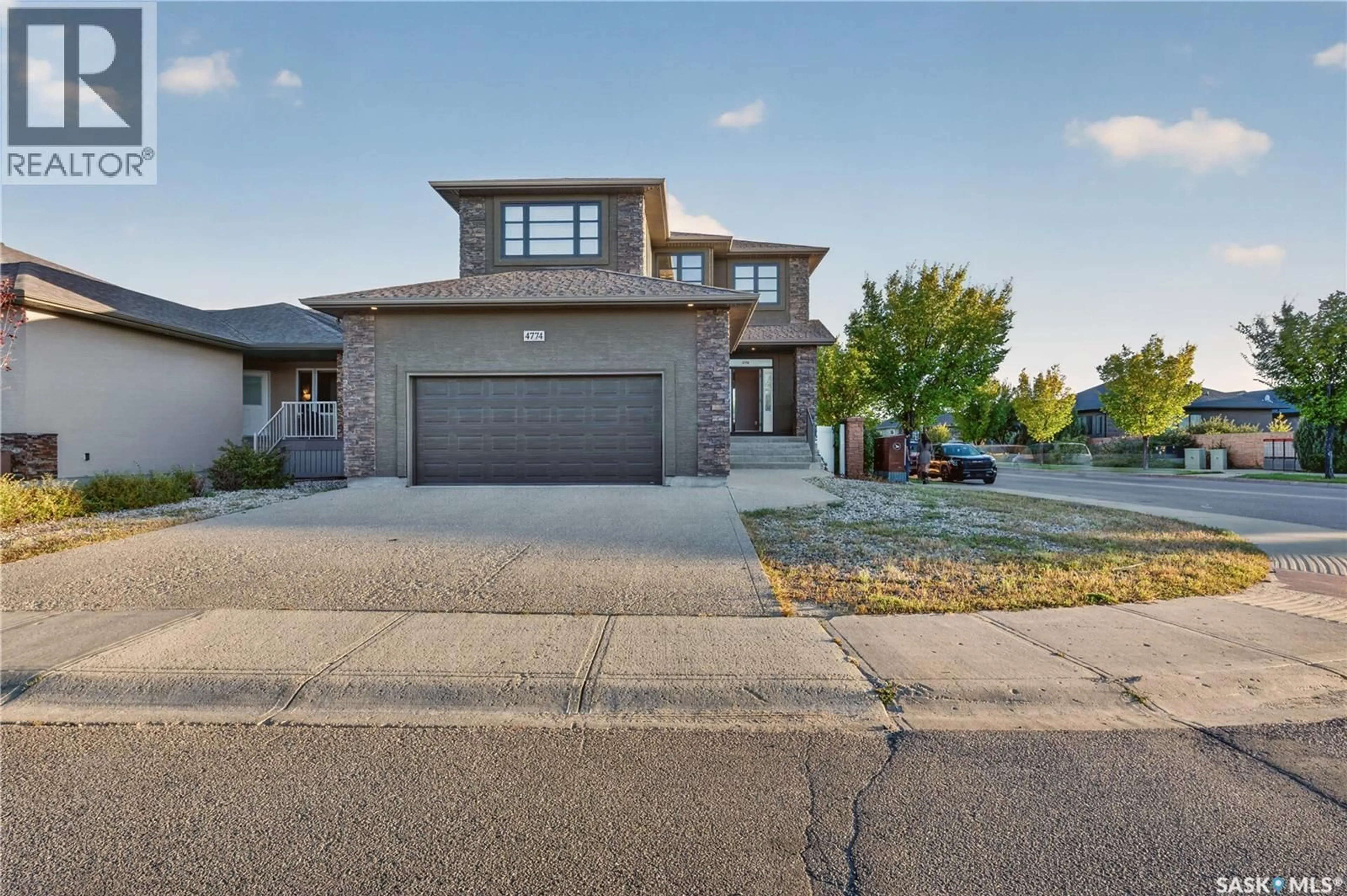 Home with brick exterior material, street for 4774 SKINNER CRESCENT, Regina Saskatchewan S4W0A4