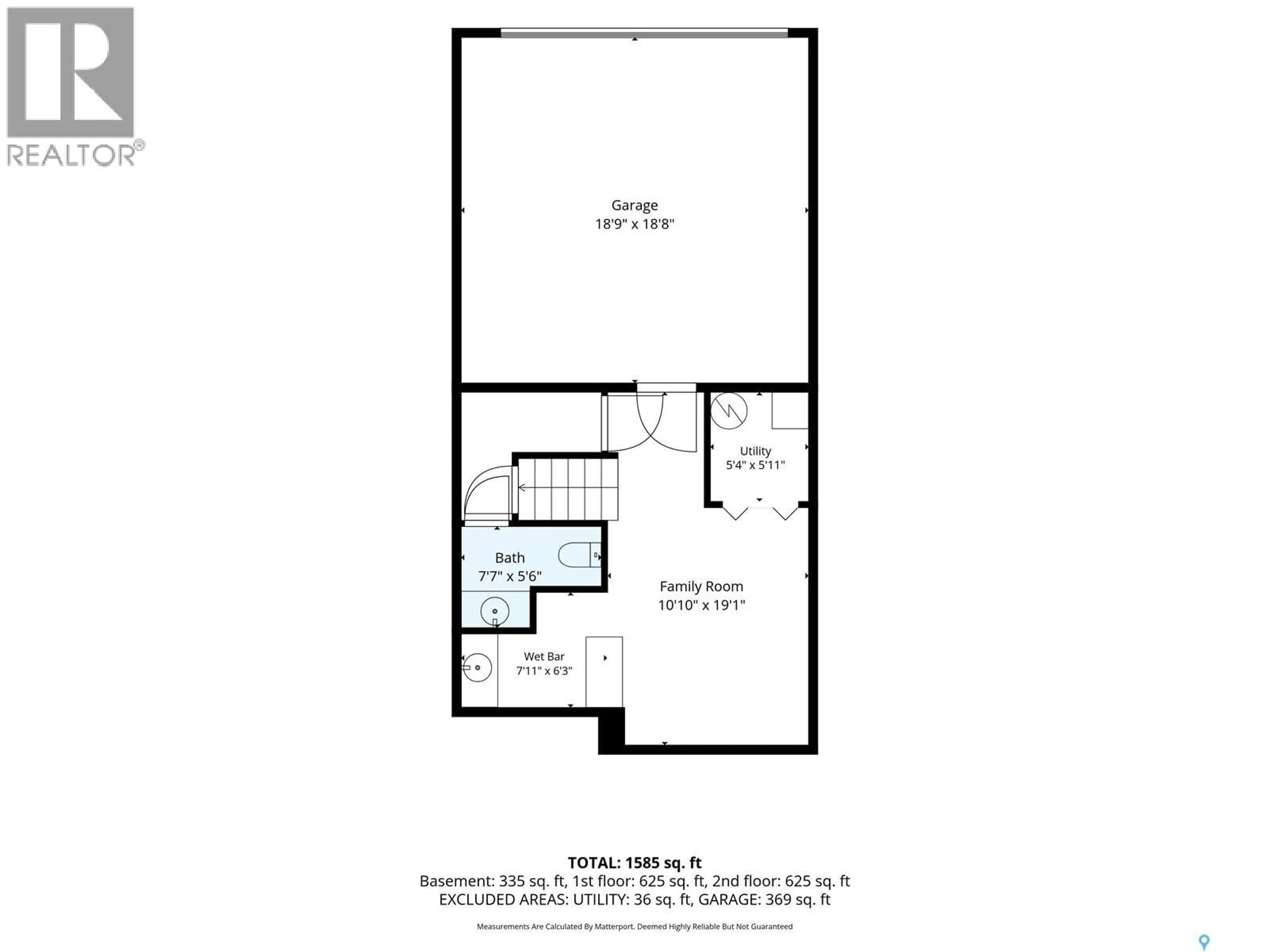 Floor plan for 1018 EVERGREEN BOULEVARD, Saskatoon Saskatchewan S7S1N1