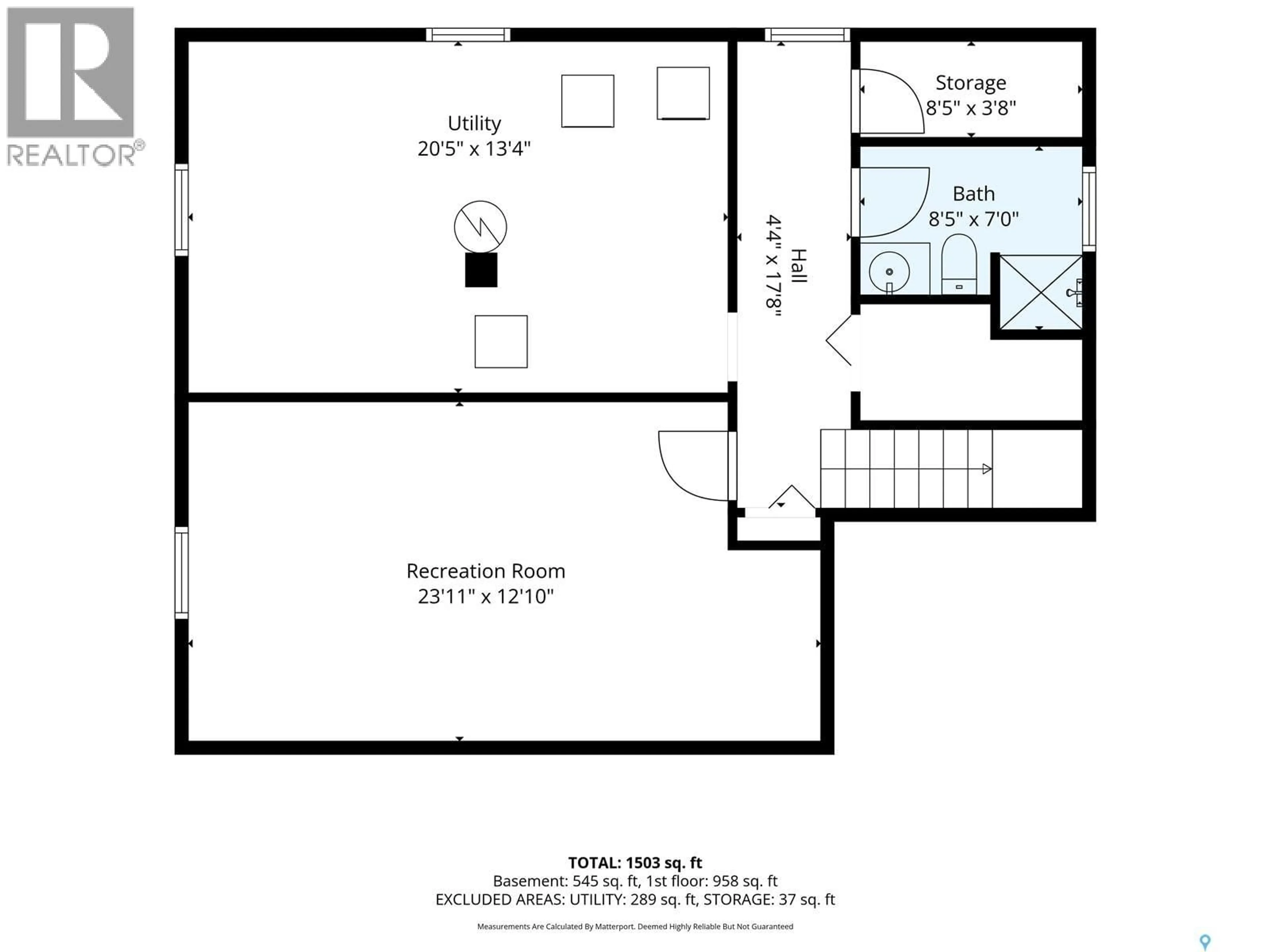 Floor plan for 10 OTTAWA PLACE, Regina Saskatchewan S4R2V7