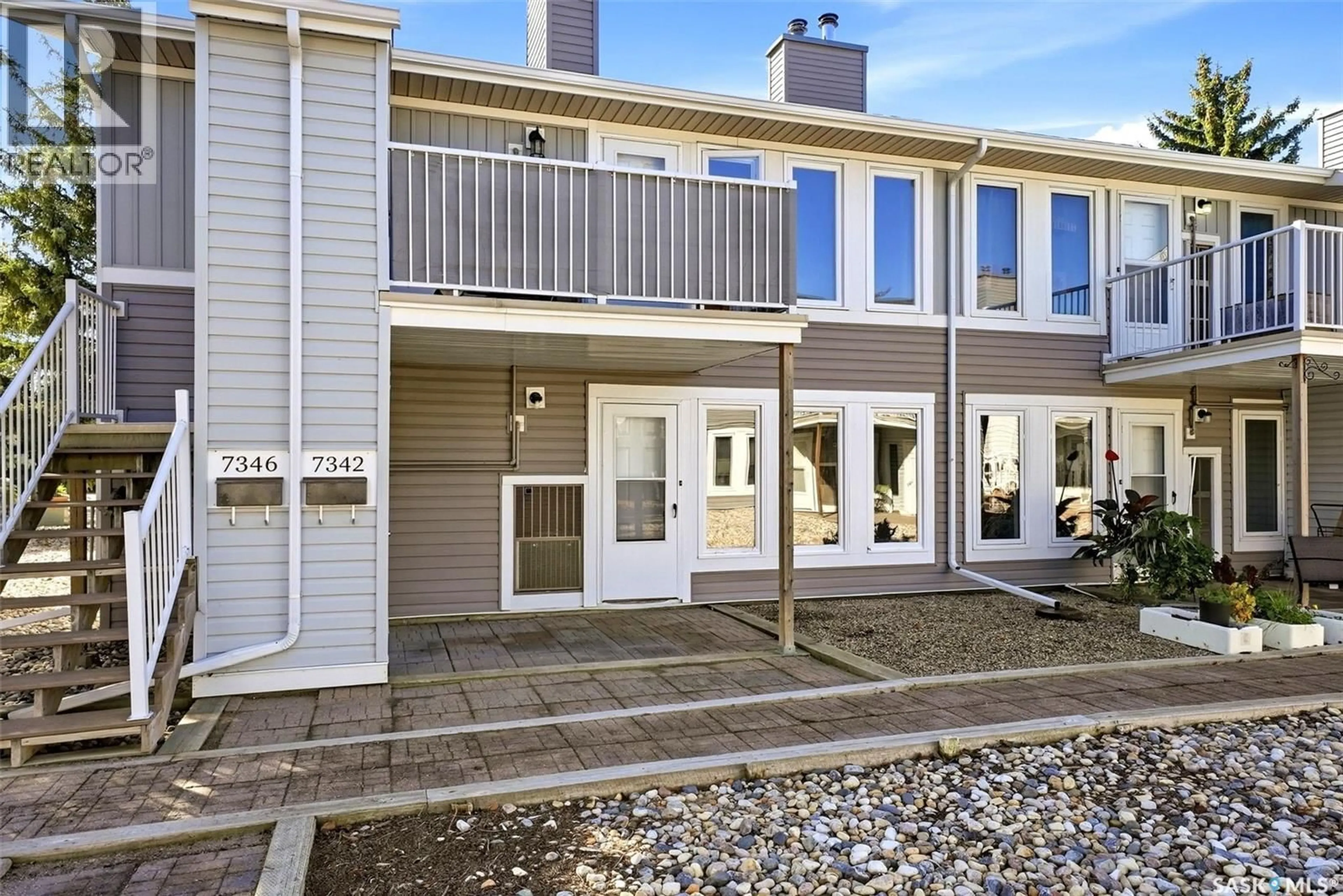 Home with vinyl exterior material, street for 7342 BENNETT DRIVE, Regina Saskatchewan S4X2V3
