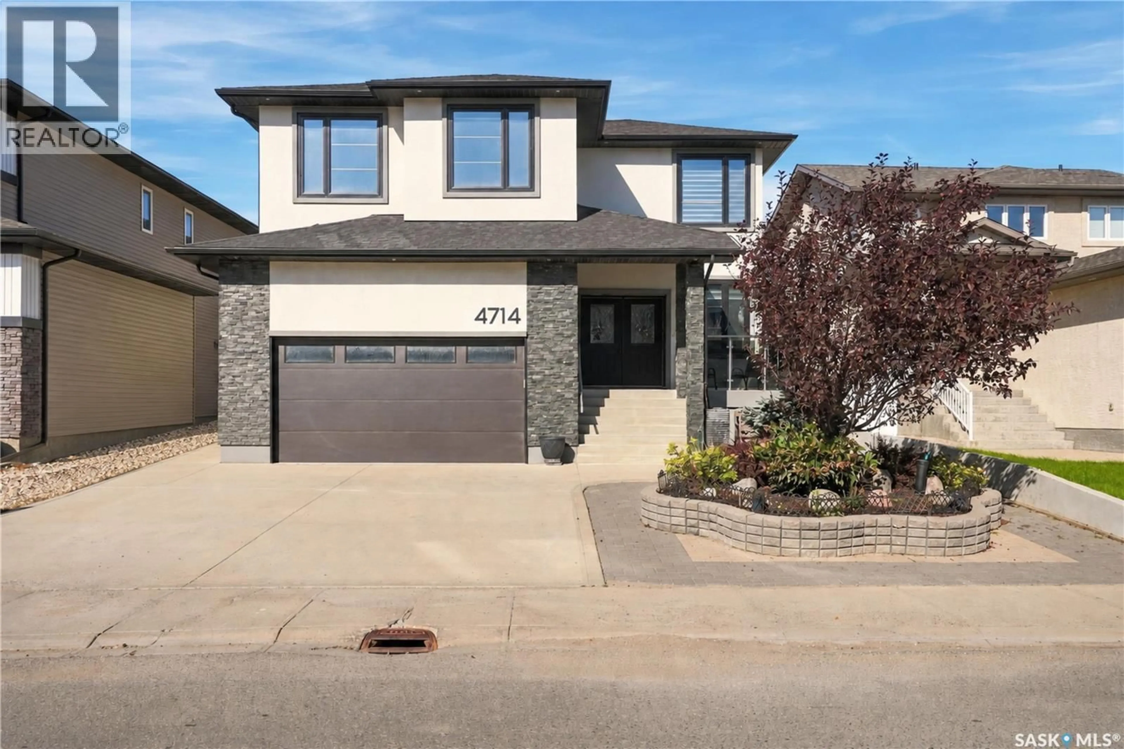 Home with brick exterior material, street for E - 4714 GREEN APPLE DRIVE, Regina Saskatchewan S4V3L2