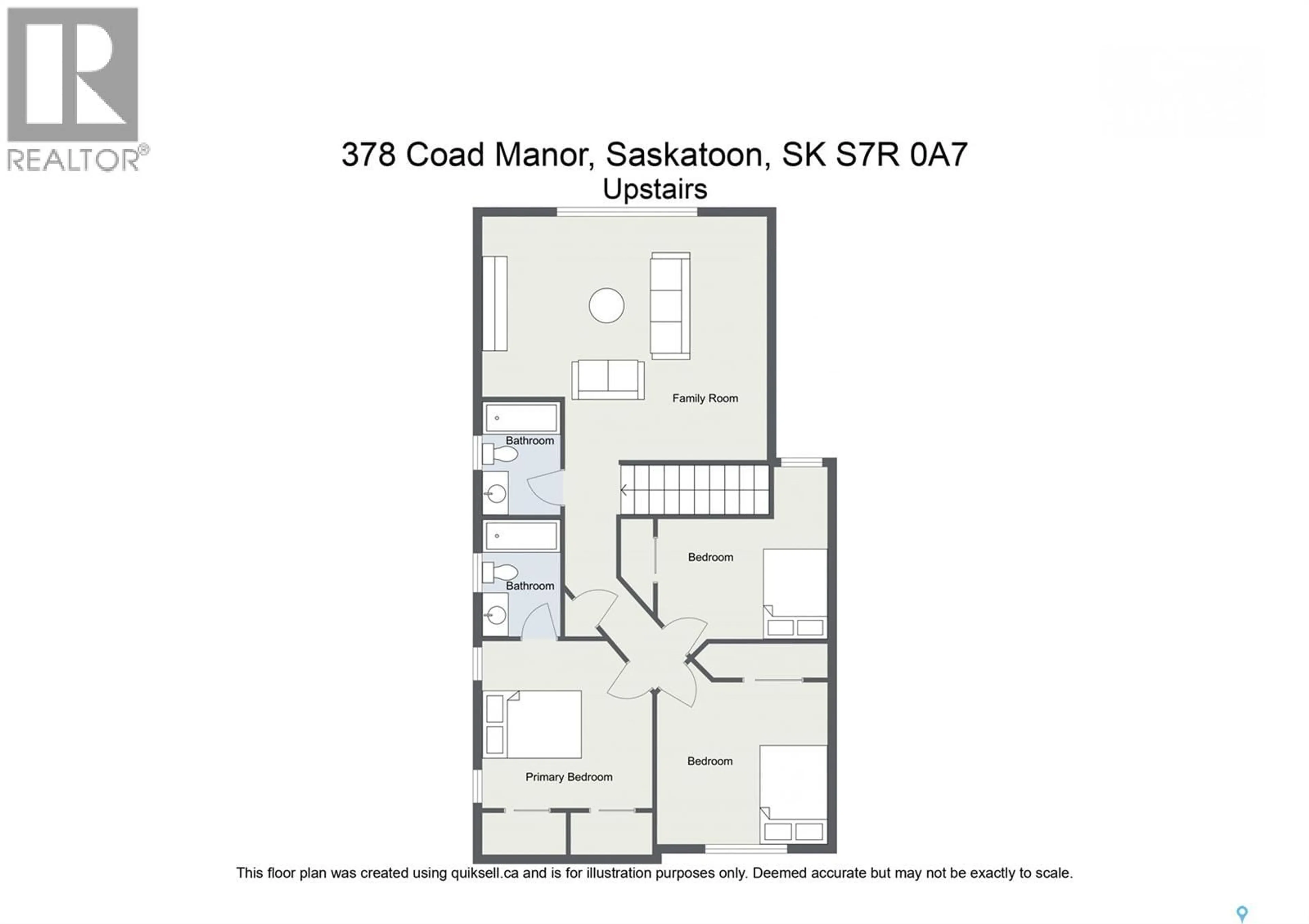 Floor plan for 378 COAD MANOR, Saskatoon Saskatchewan S7R0C6