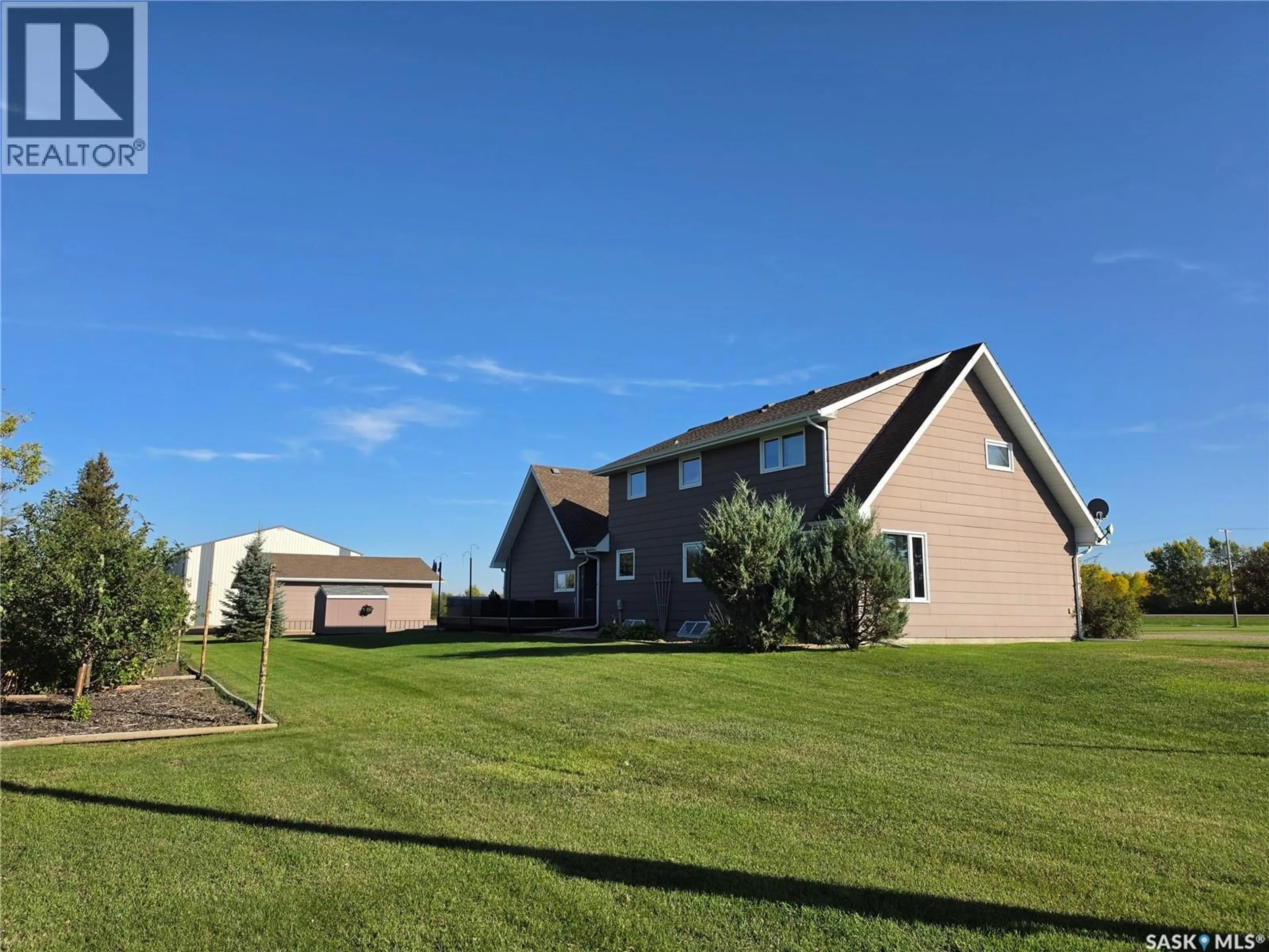 A pic from outside/outdoor area/front of a property/back of a property/a pic from drone, unknown for LAKE ACREAGE, Round Valley Rm No. 410 Saskatchewan S0K4L0