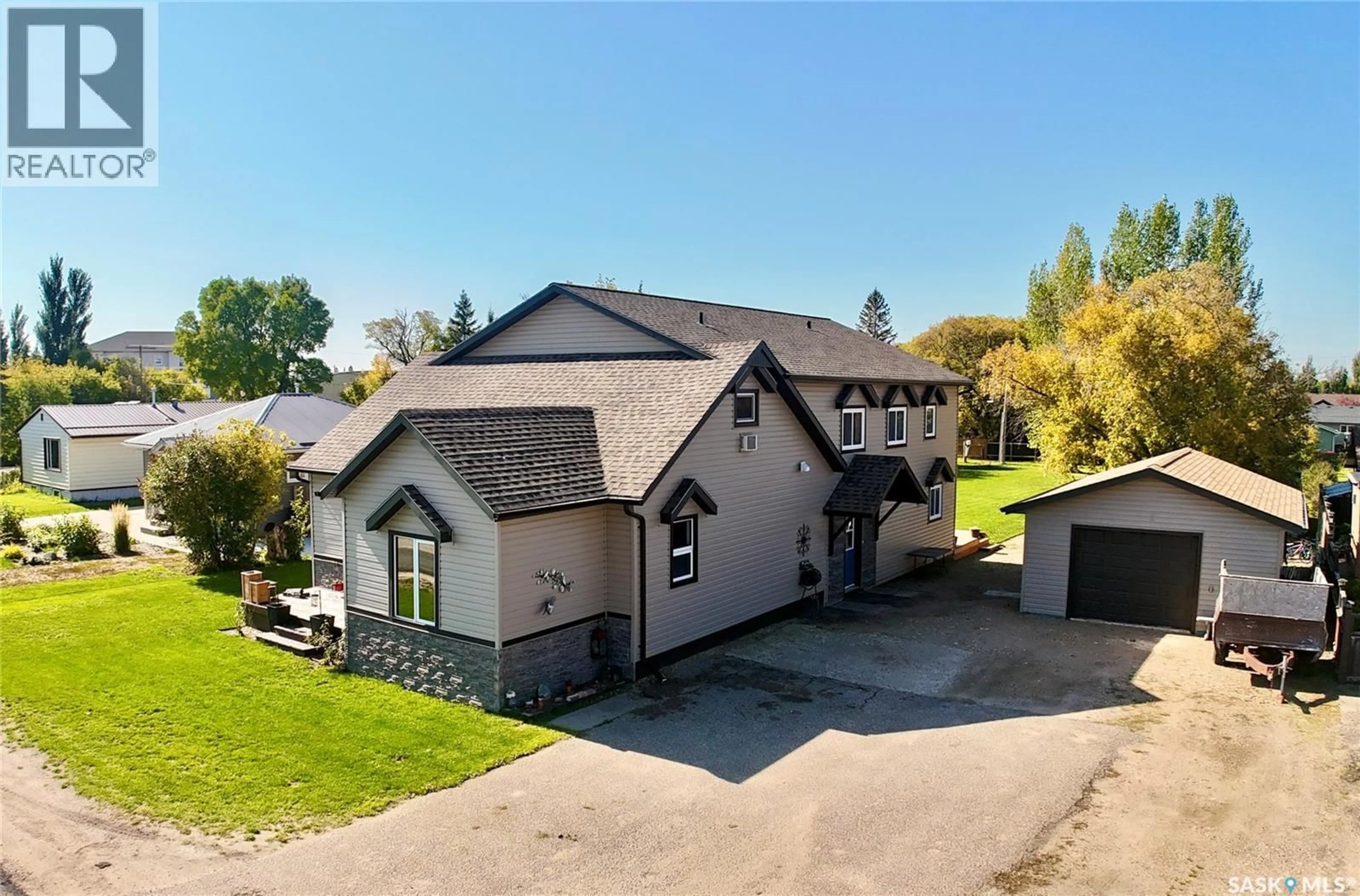 A pic from outside/outdoor area/front of a property/back of a property/a pic from drone, unknown for 313 RANKIN ROAD, Churchbridge Saskatchewan S0A0M0