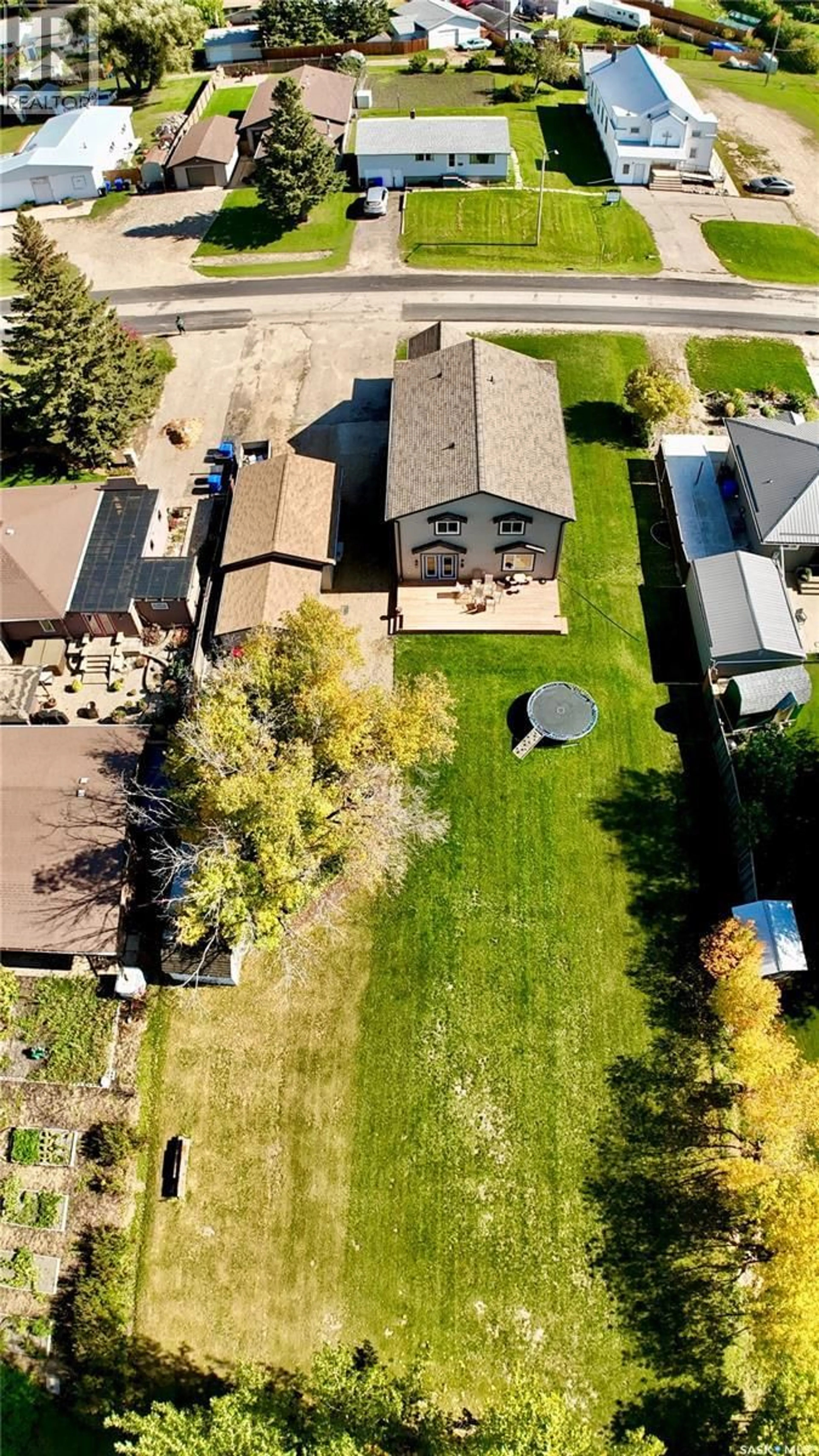 A pic from outside/outdoor area/front of a property/back of a property/a pic from drone, street for 313 RANKIN ROAD, Churchbridge Saskatchewan S0A0M0