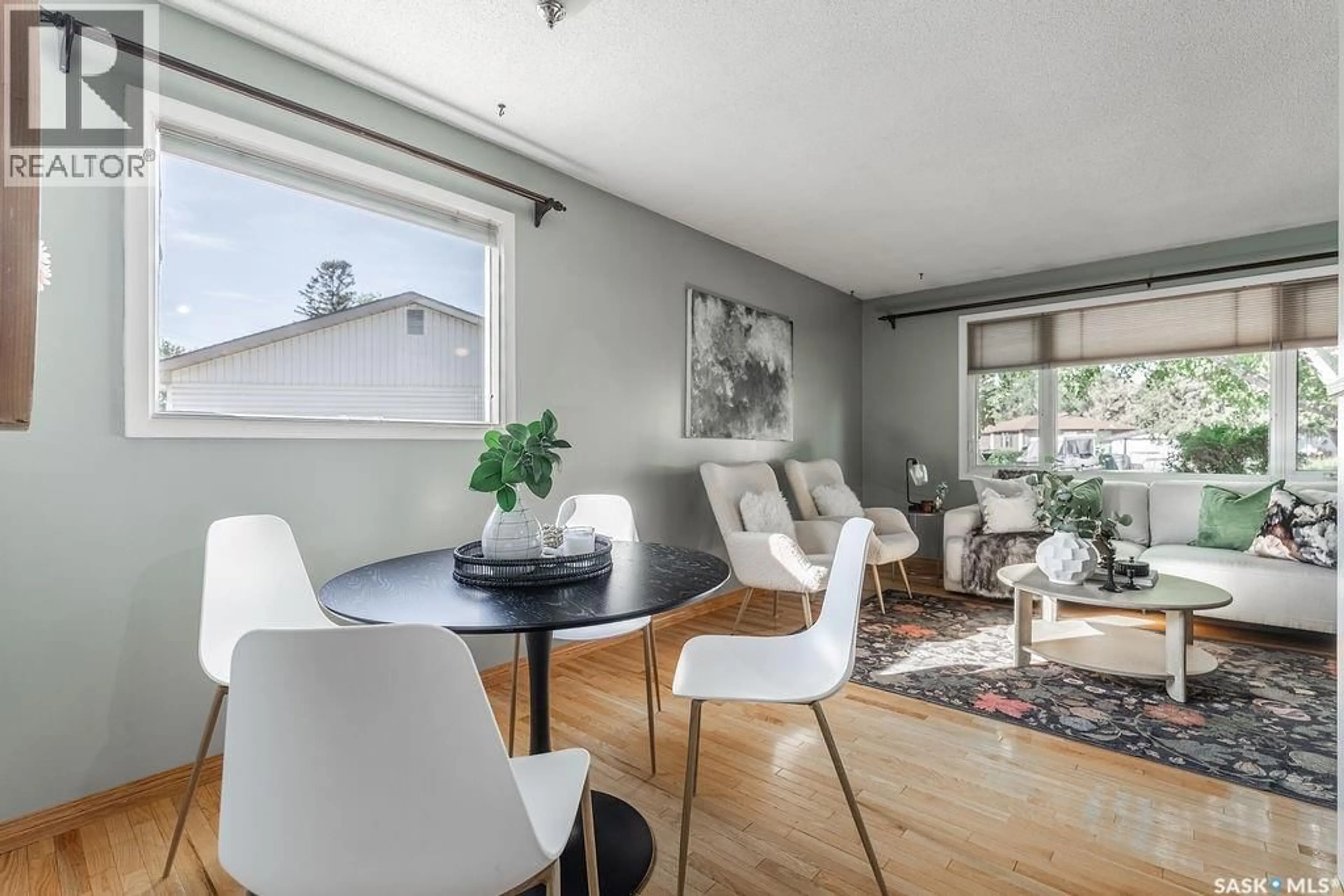 Dining room, wood/laminate floor for 56 MORRIS DRIVE, Saskatoon Saskatchewan S7L3V2