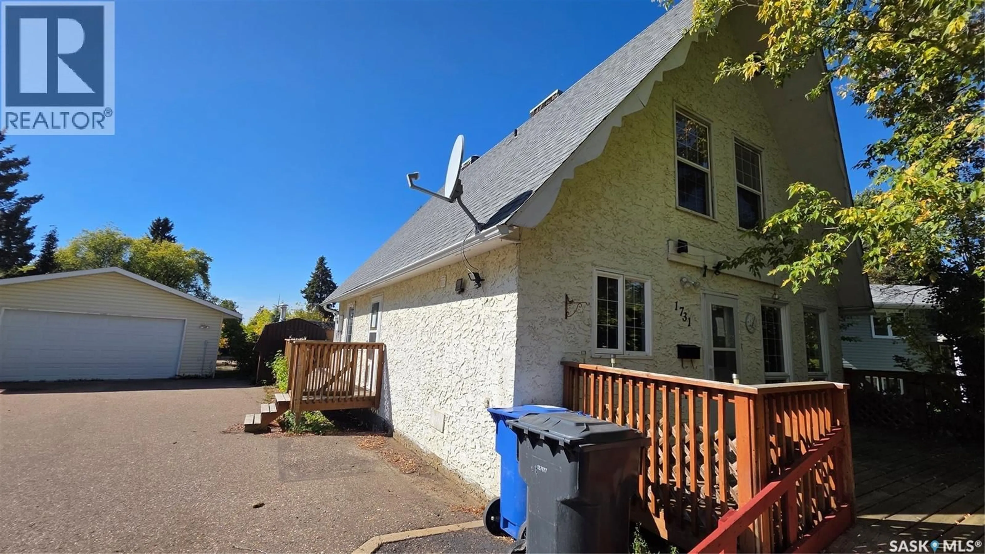 A pic from outside/outdoor area/front of a property/back of a property/a pic from drone, street for 1731 CENTENNIAL CRESCENT, North Battleford Saskatchewan S9A3J2