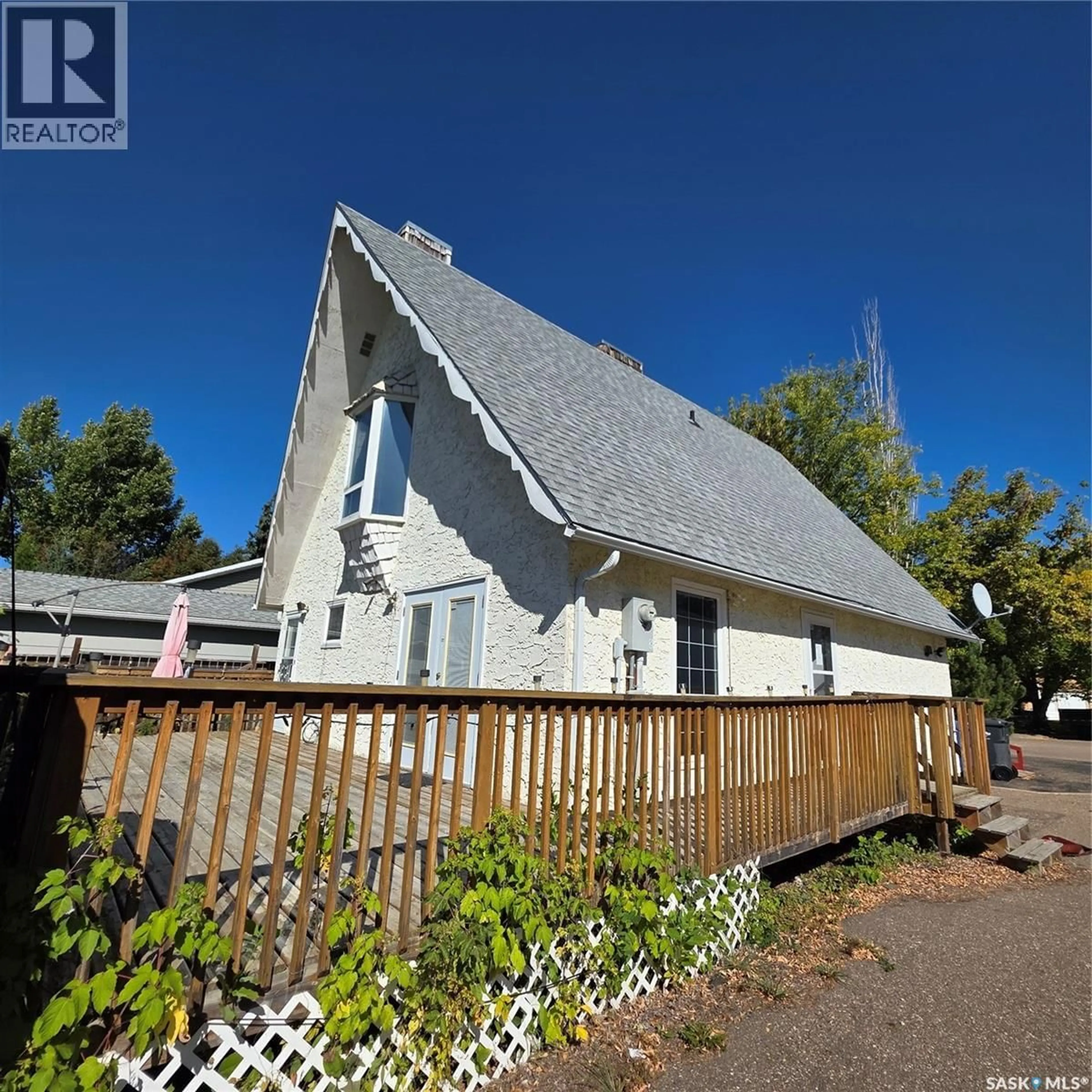A pic from outside/outdoor area/front of a property/back of a property/a pic from drone, street for 1731 CENTENNIAL CRESCENT, North Battleford Saskatchewan S9A3J2
