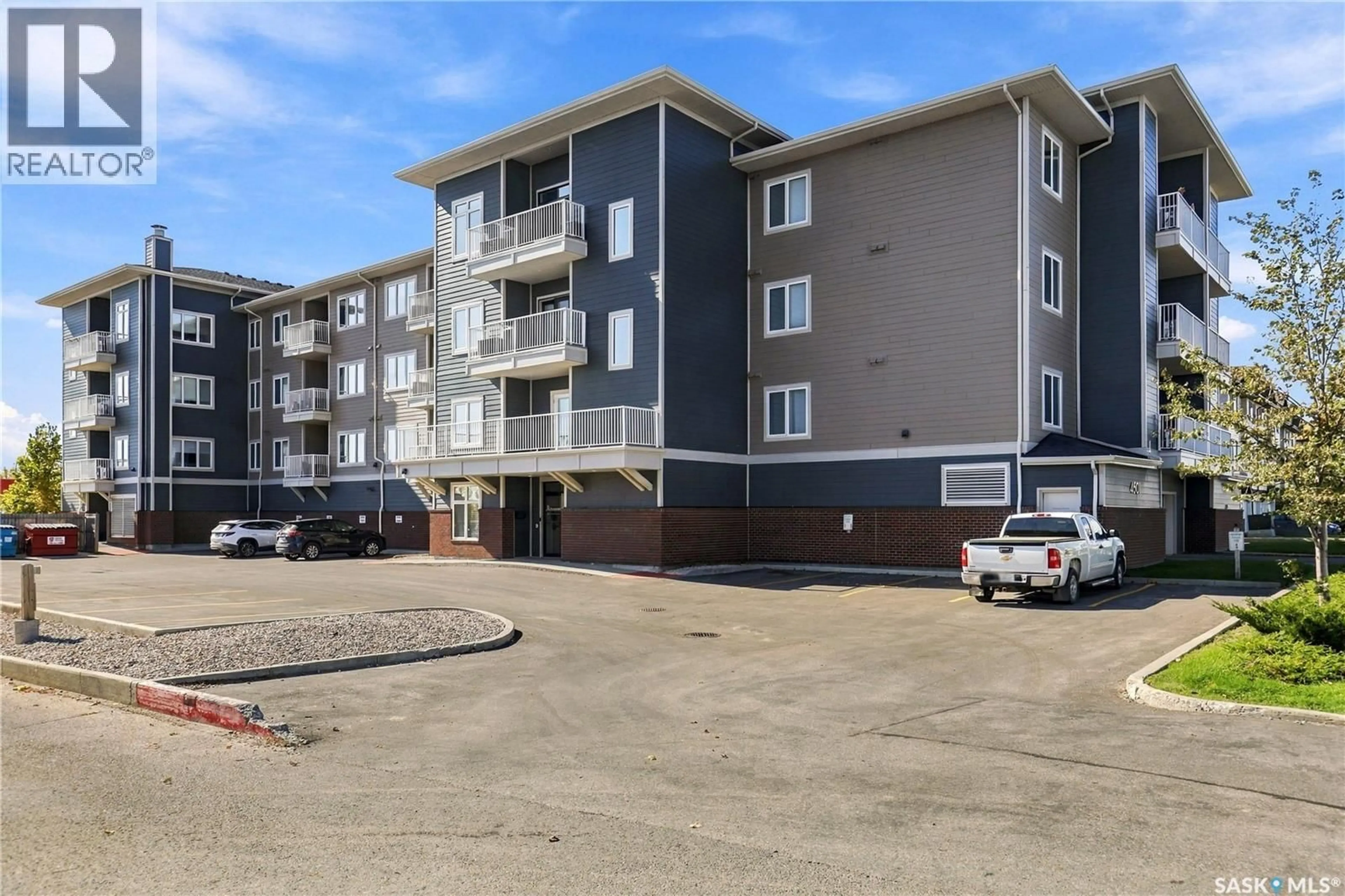 A pic from outside/outdoor area/front of a property/back of a property/a pic from drone, unknown for 209 - 4501 CHILD AVENUE, Regina Saskatchewan S4X0L7