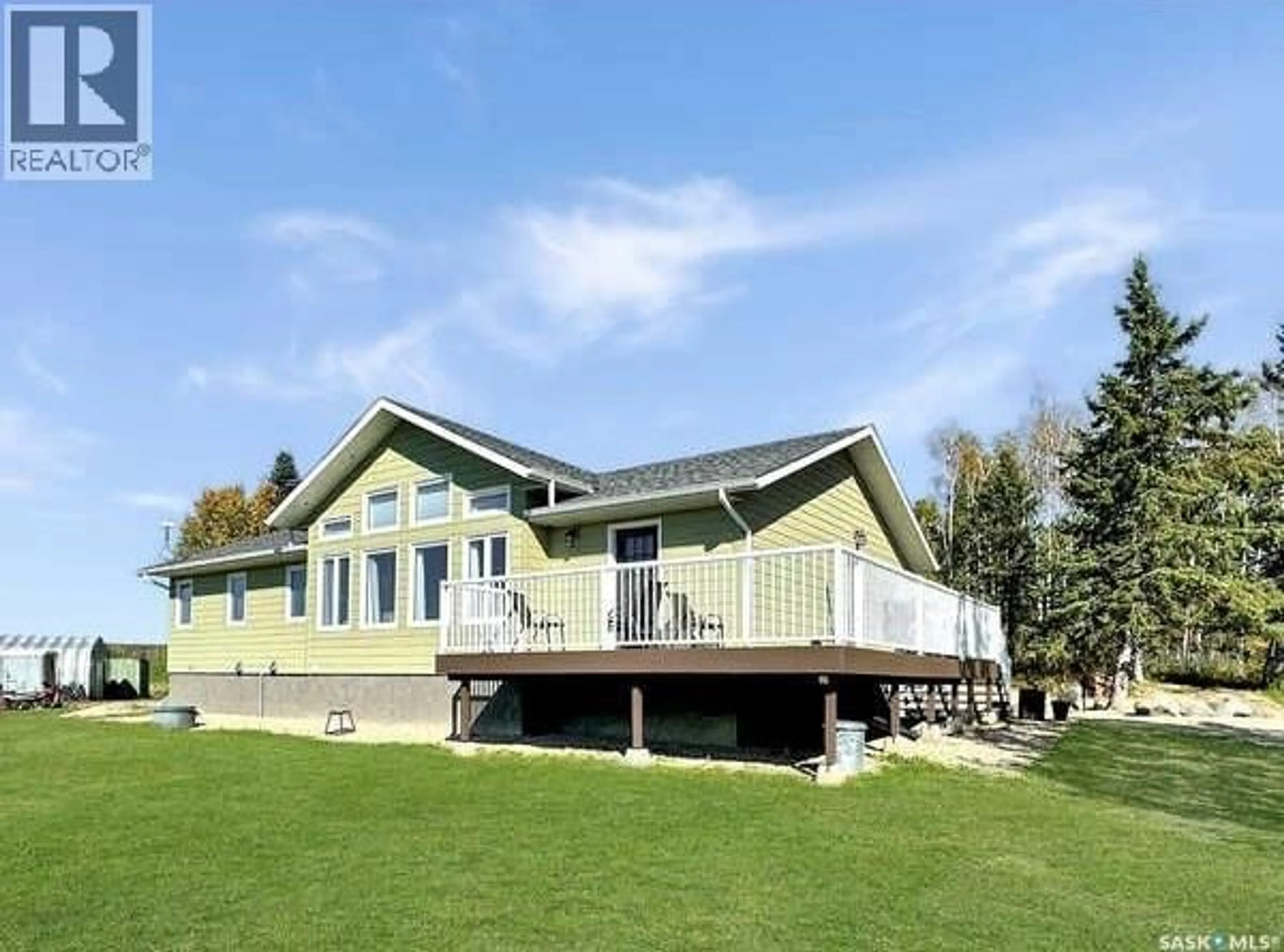 Home with vinyl exterior material, water/lake/river/ocean view for J&M CHRISTIANSON ACREAGE, Hazel Dell Rm No. 335 Saskatchewan S0A3B0