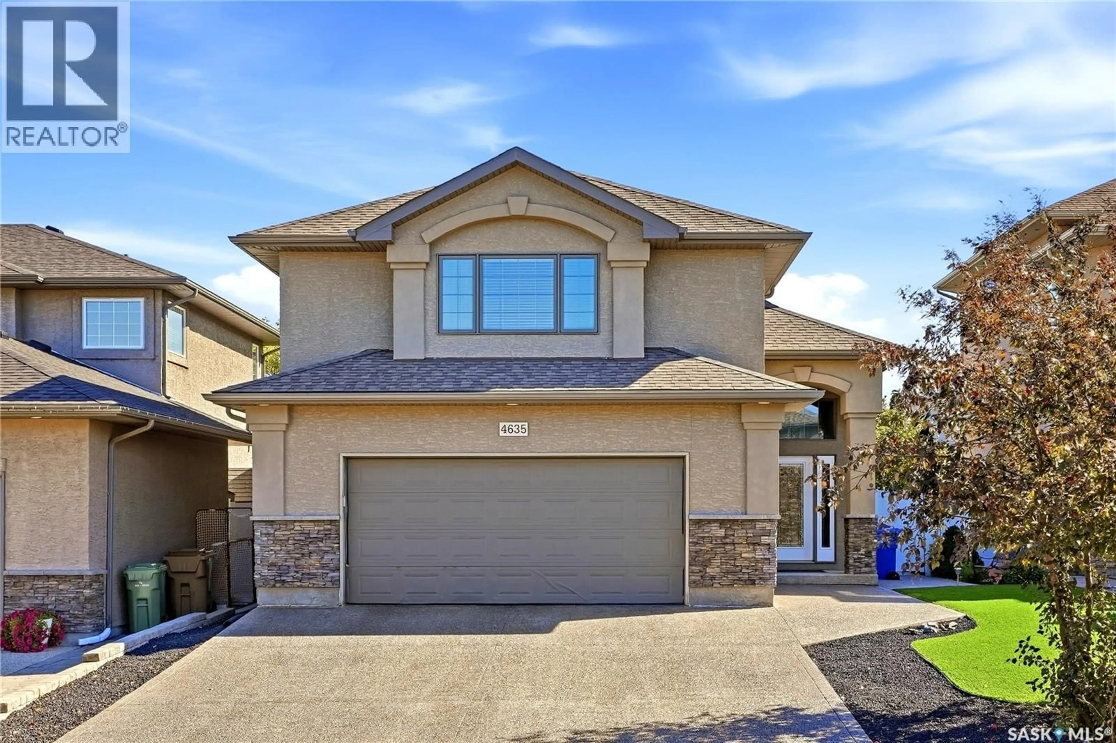 Home with brick exterior material, street for 4635 SHUMIATCHER CRESCENT, Regina Saskatchewan S4X0B7