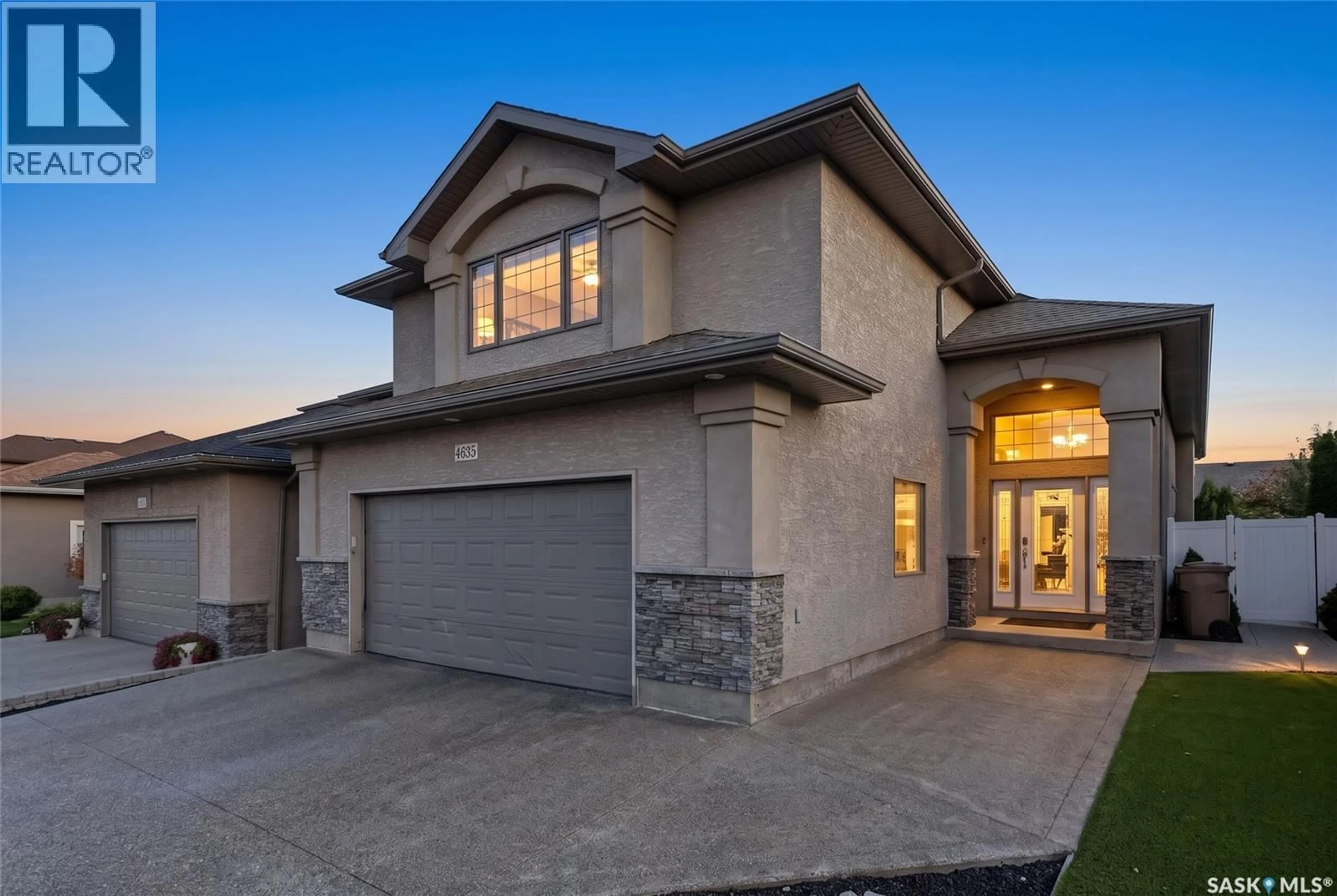 Home with brick exterior material, street for 4635 SHUMIATCHER CRESCENT, Regina Saskatchewan S4X0B7