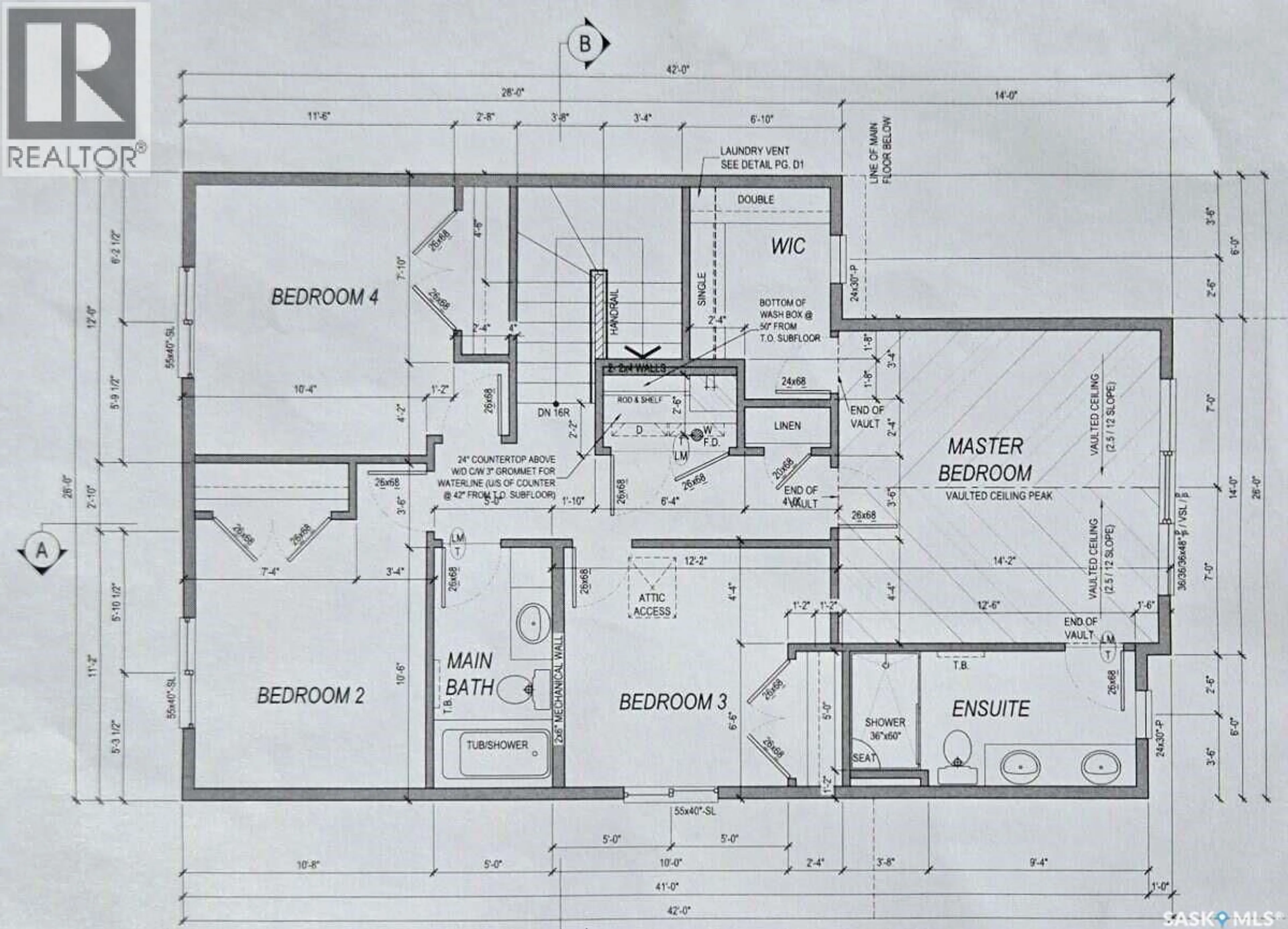 Floor plan for 5432 BOYER BAY, Regina Saskatchewan S4V3P2