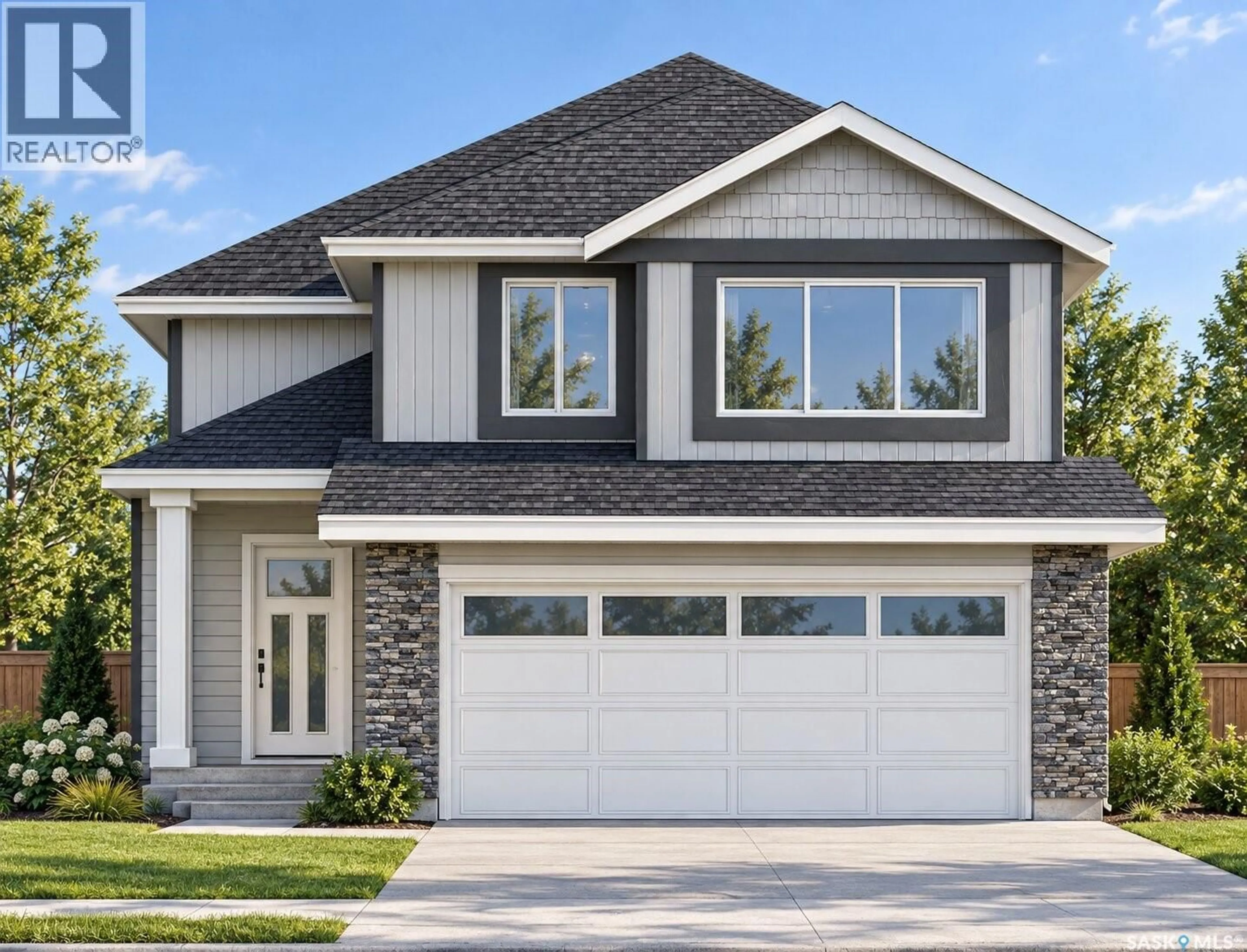 Home with vinyl exterior material, street for 382 FROESE CRESCENT, Warman Saskatchewan S0K4S0