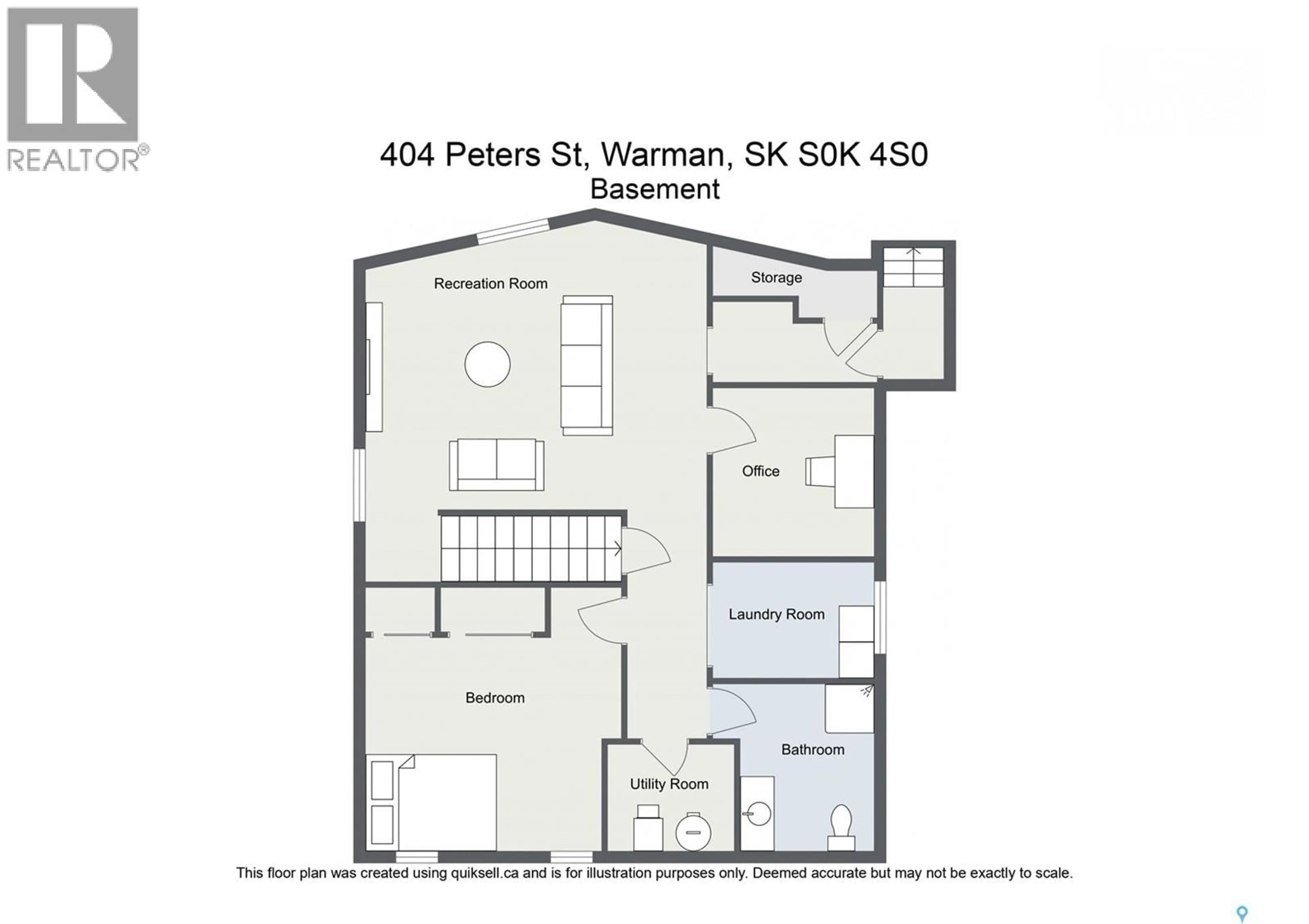Floor plan for 404 PETERS STREET, Warman Saskatchewan S0K4S0