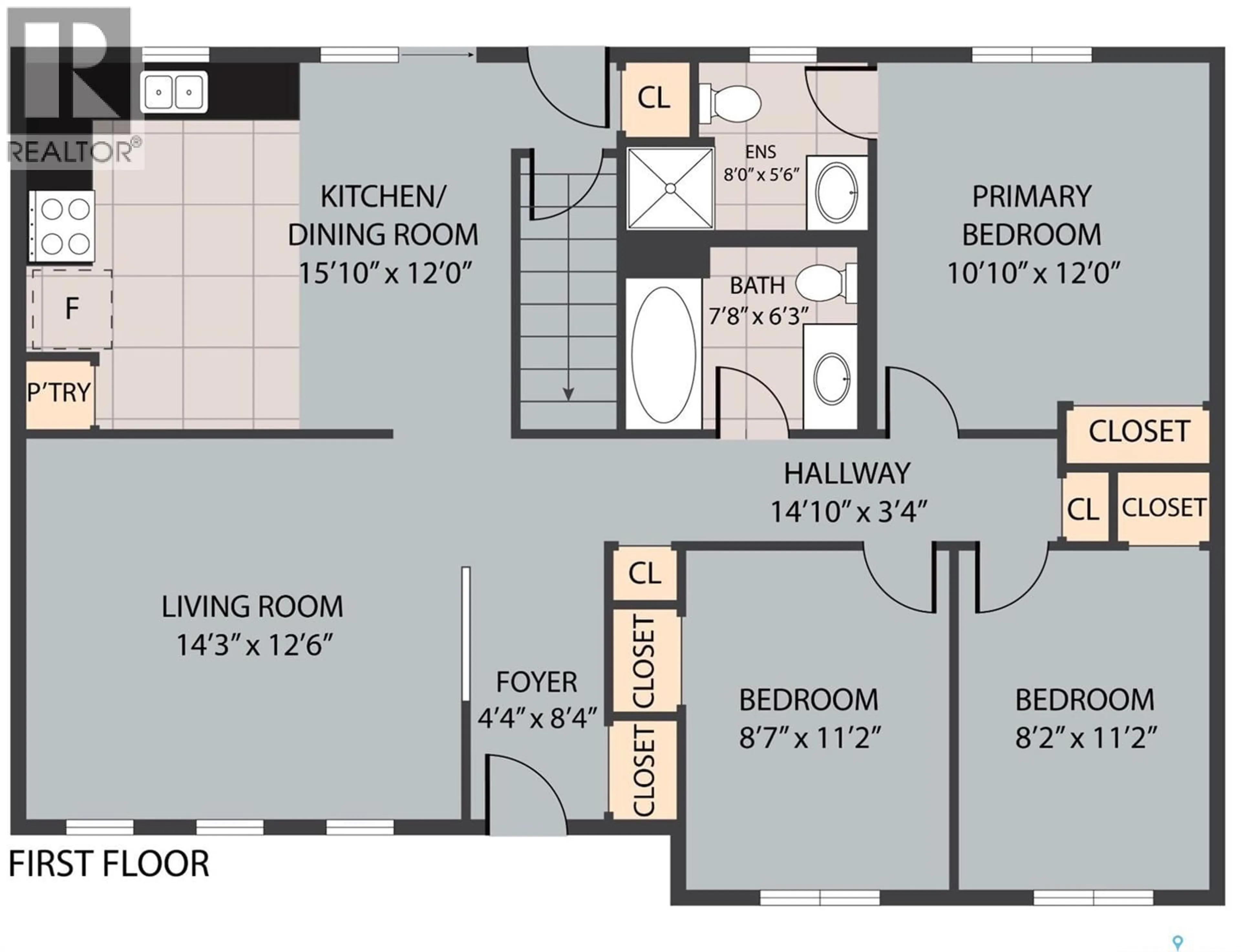 Floor plan for 3205 BLISS CRESCENT, Prince Albert Saskatchewan S6V7M1