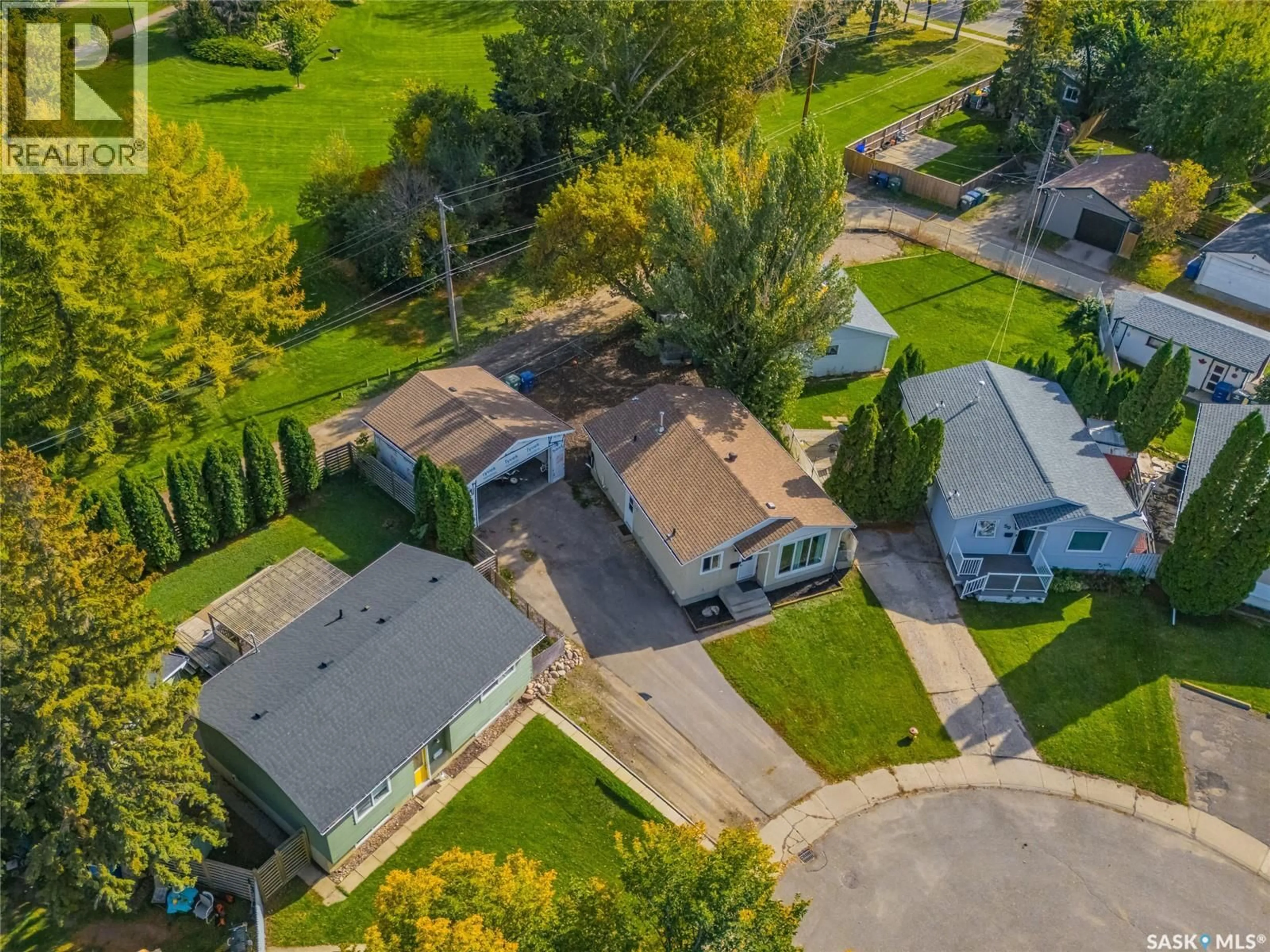 A pic from outside/outdoor area/front of a property/back of a property/a pic from drone, street for 55 TRIDENT CRESCENT, Saskatoon Saskatchewan S7M0P7