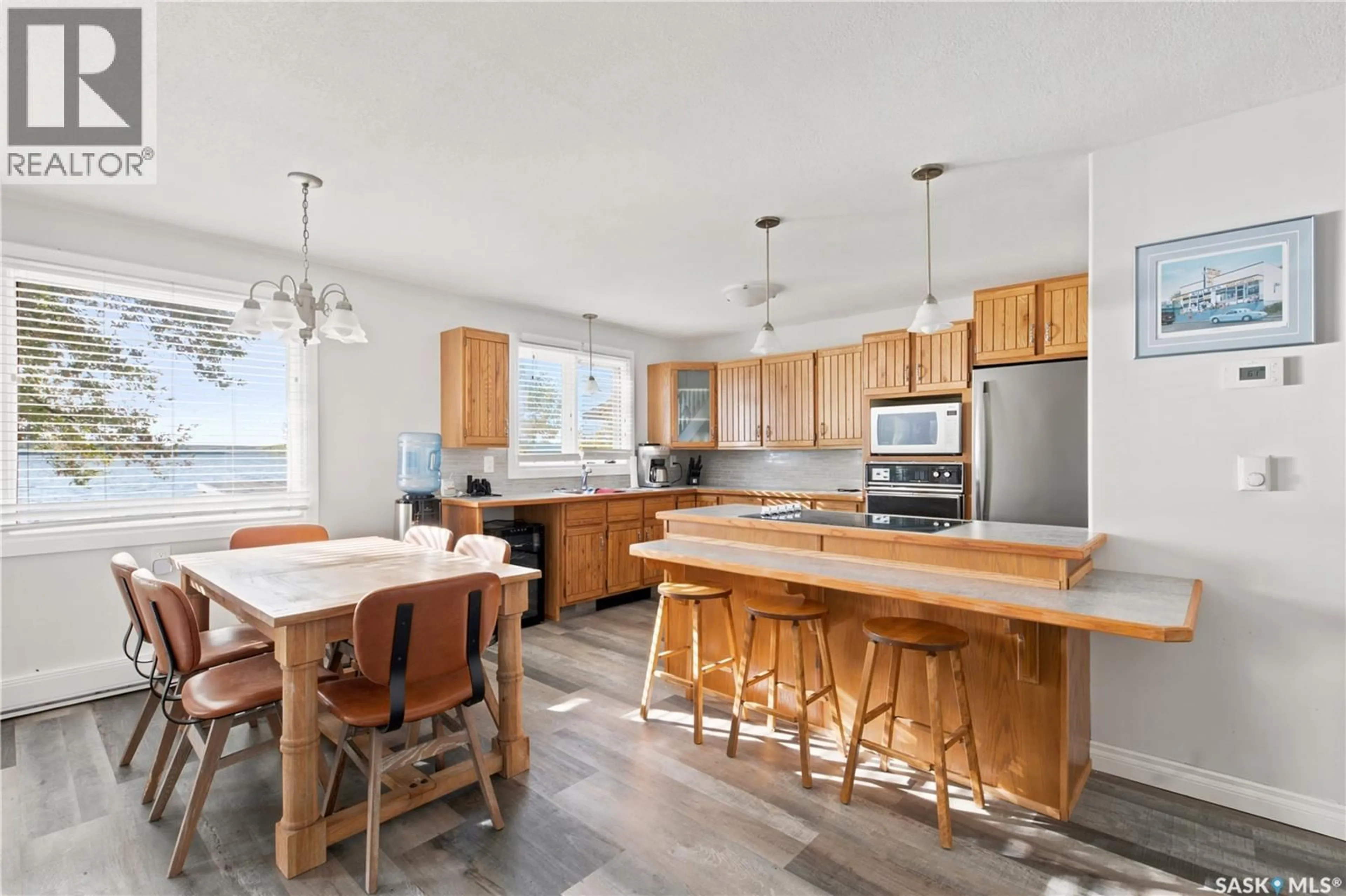 Open concept kitchen, ceramic/tile floor for 52 LAST MOUNTAIN ROAD, Last Mountain Lake Saskatchewan S0G4L0
