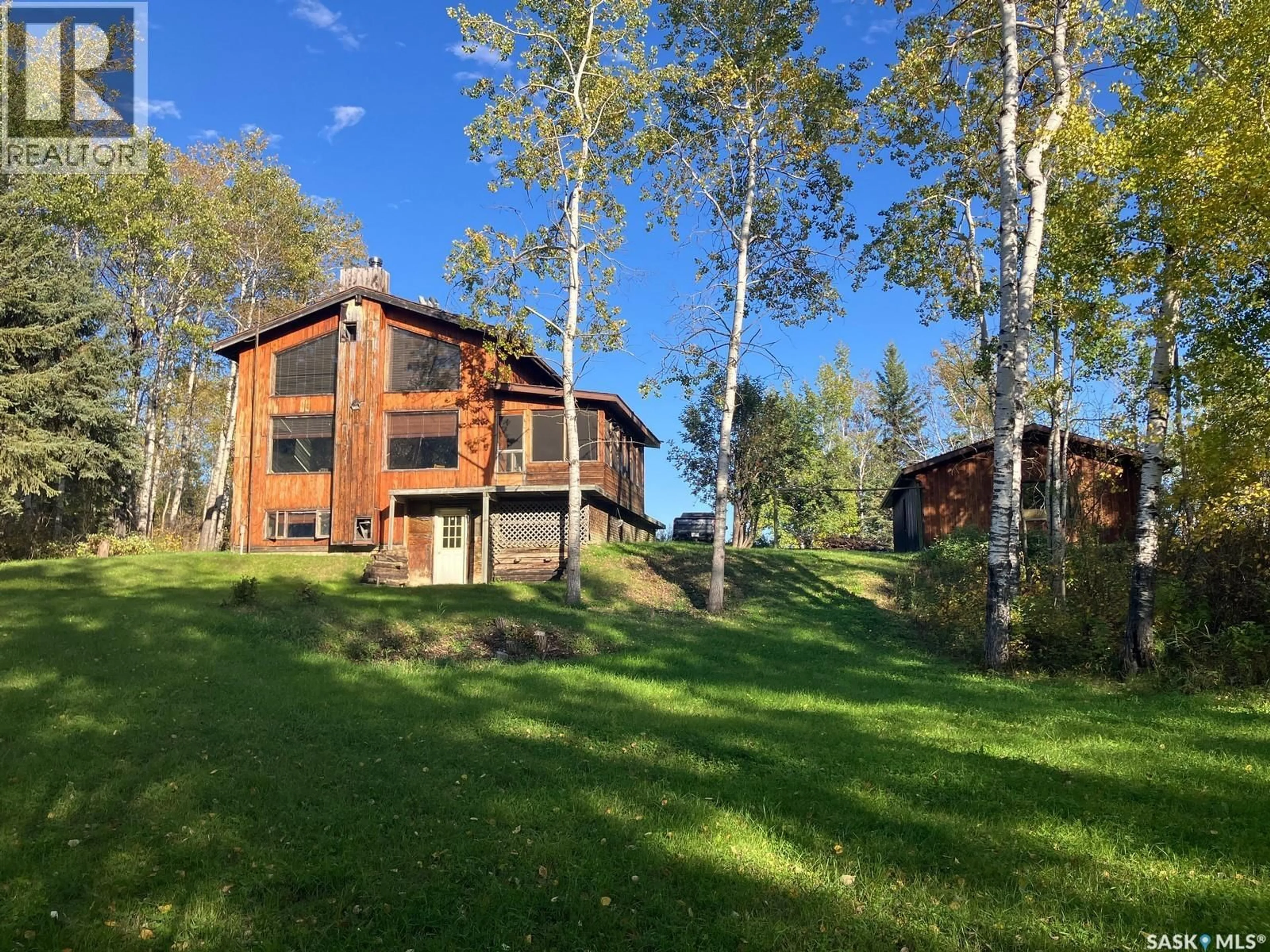 A pic from outside/outdoor area/front of a property/back of a property/a pic from drone, unknown for 108 MORLEY ACREAGE ACRES, Nipawin Rm No. 487 Saskatchewan S0E1E0