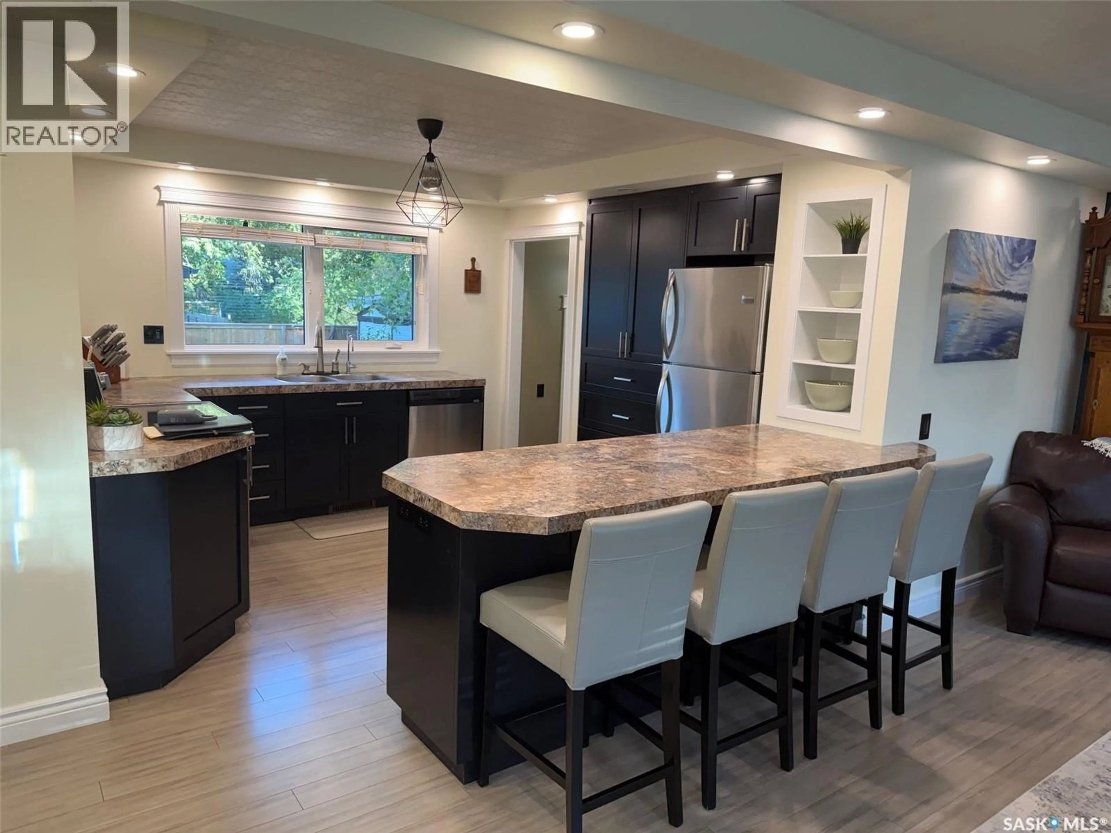 Open concept kitchen, ceramic/tile floor for 2217 LANSDOWNE AVENUE, Saskatoon Saskatchewan S7J1G7
