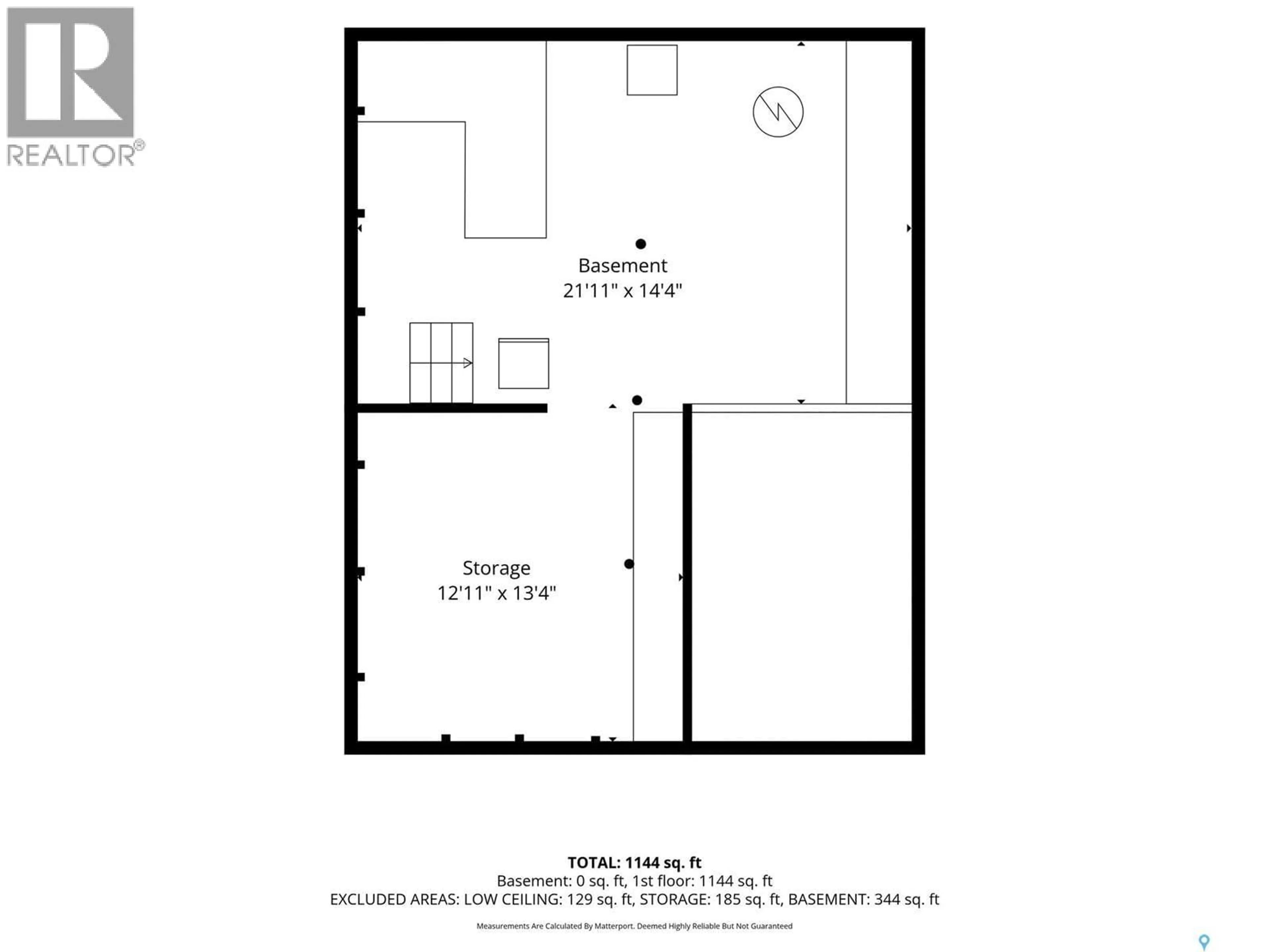 Floor plan for 2100 LINDSAY STREET, Regina Saskatchewan S4N3B9