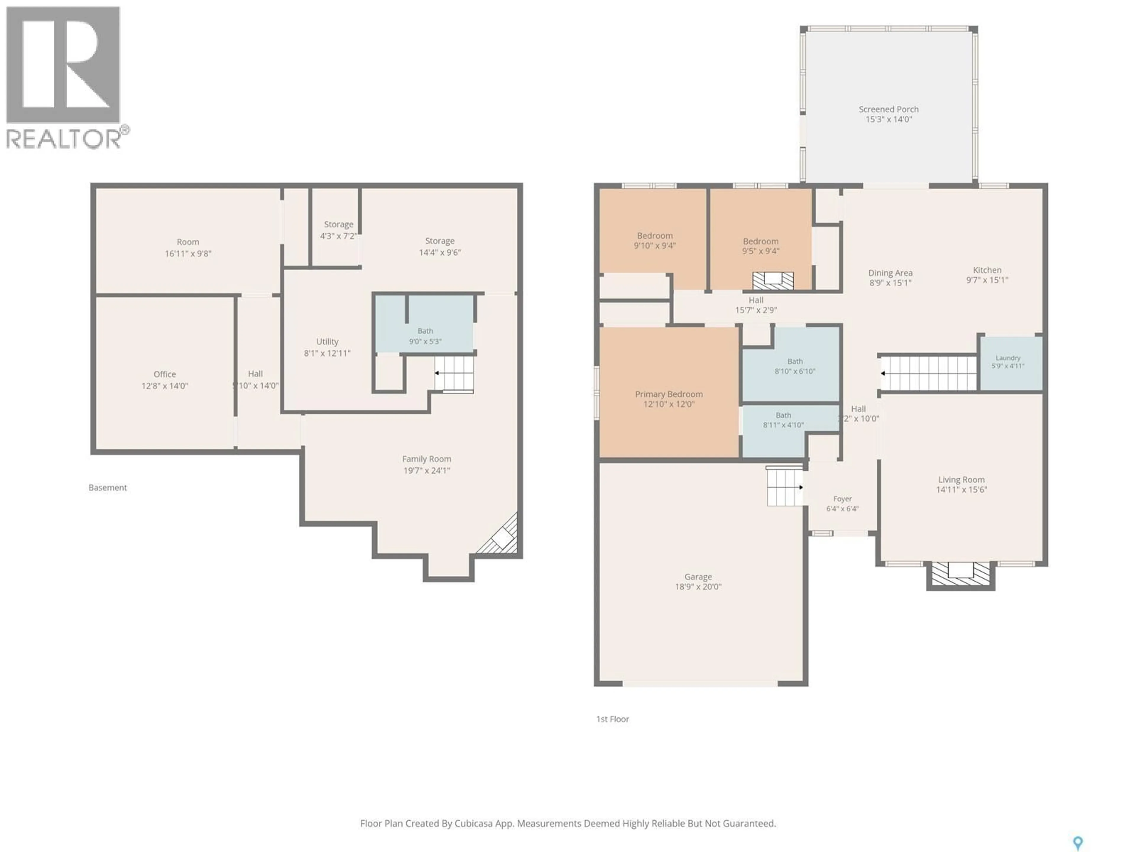 Floor plan for 358 WAKAW CRESCENT, Saskatoon Saskatchewan S7J4E2