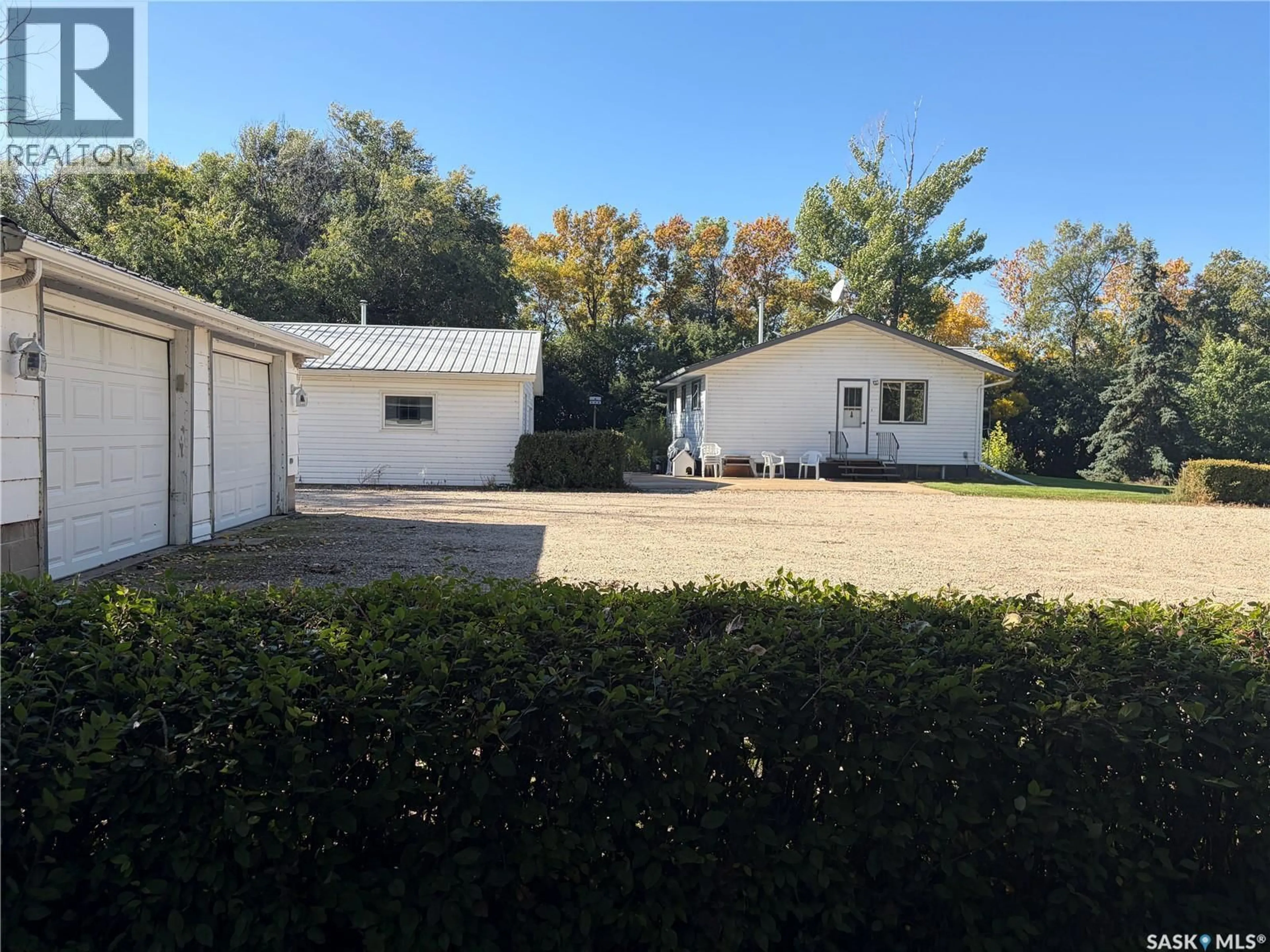 A pic from outside/outdoor area/front of a property/back of a property/a pic from drone, street for PETERSON ACREAGE, Big Quill Rm No. 308 Saskatchewan S0A4T0