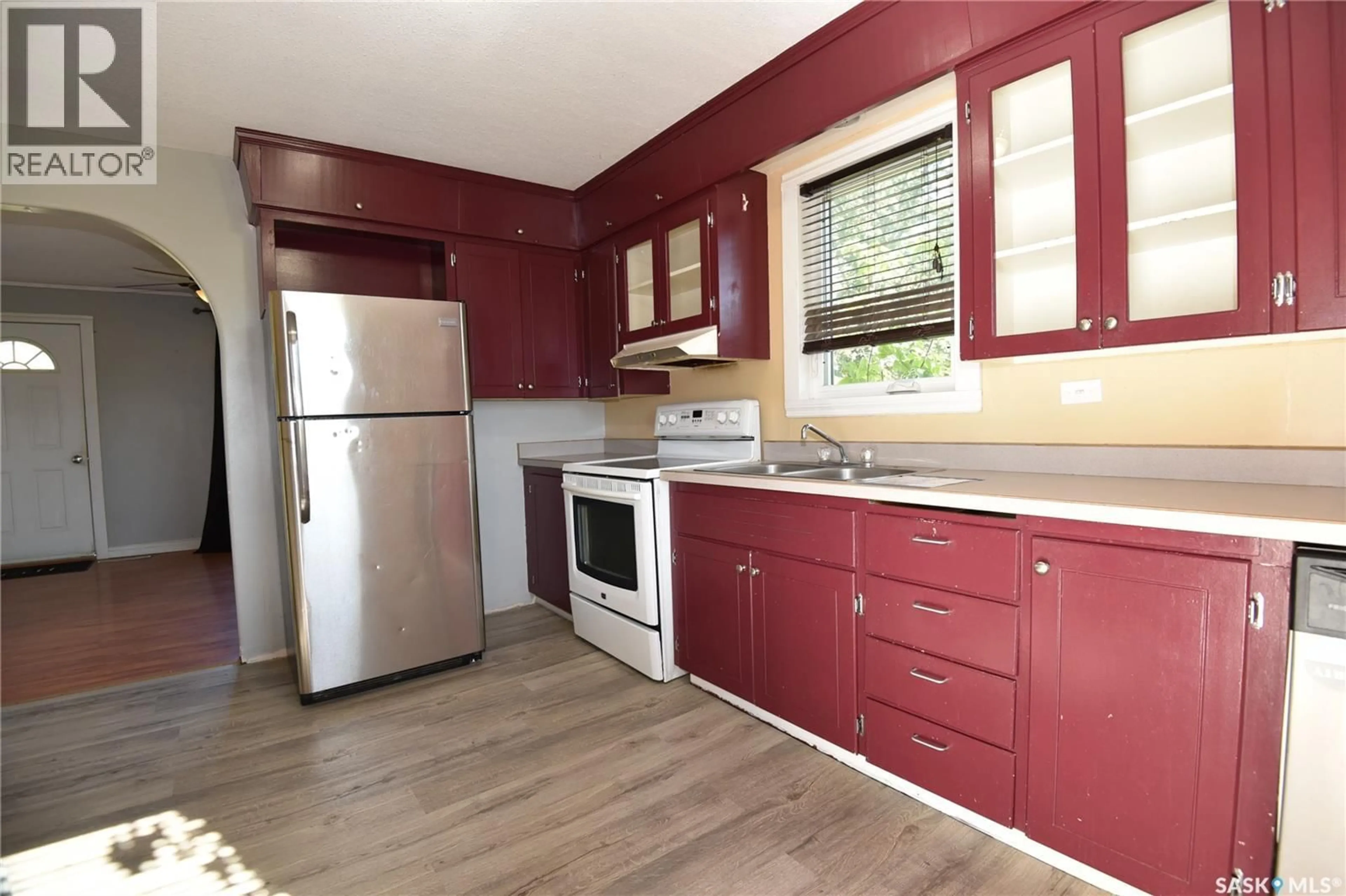 Standard kitchen, wood/laminate floor for 302 CENTRE STREET, Codette Saskatchewan S0P0P0