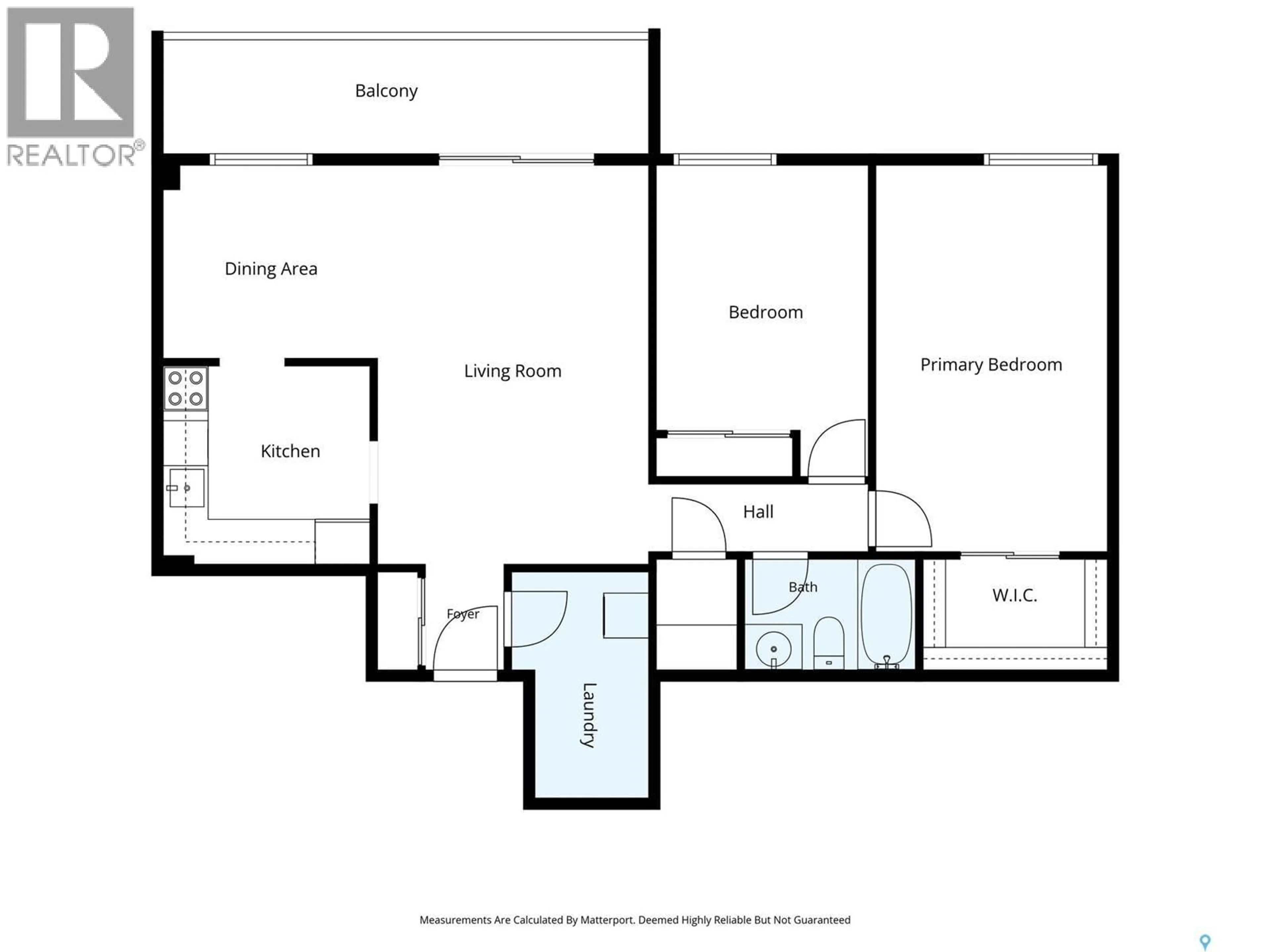 Floor plan for N - 502 430 5TH AVENUE, Saskatoon Saskatchewan S7K6Z2