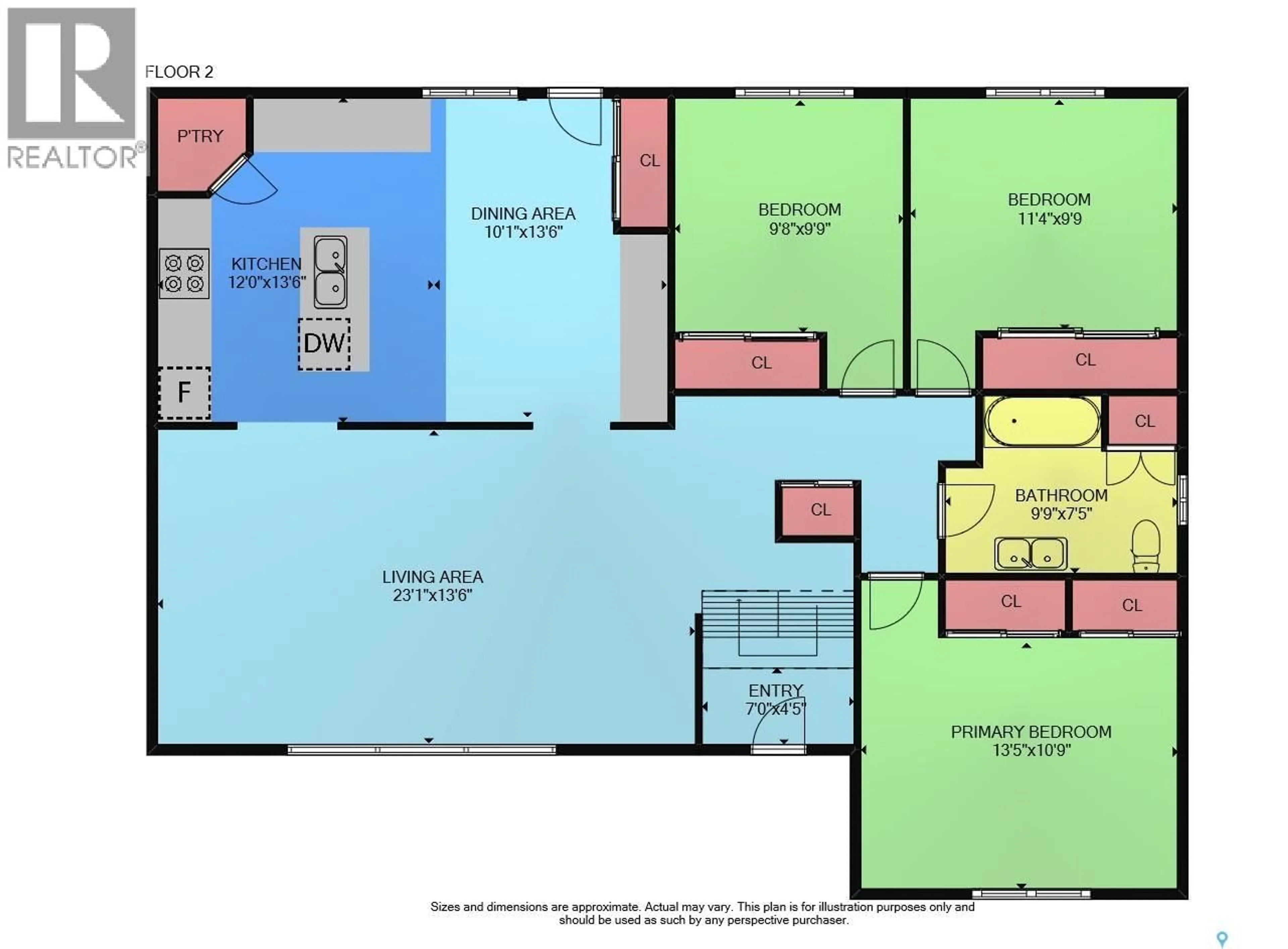 Floor plan for 972 SIMCOE STREET, Moose Jaw Saskatchewan S4P0J3
