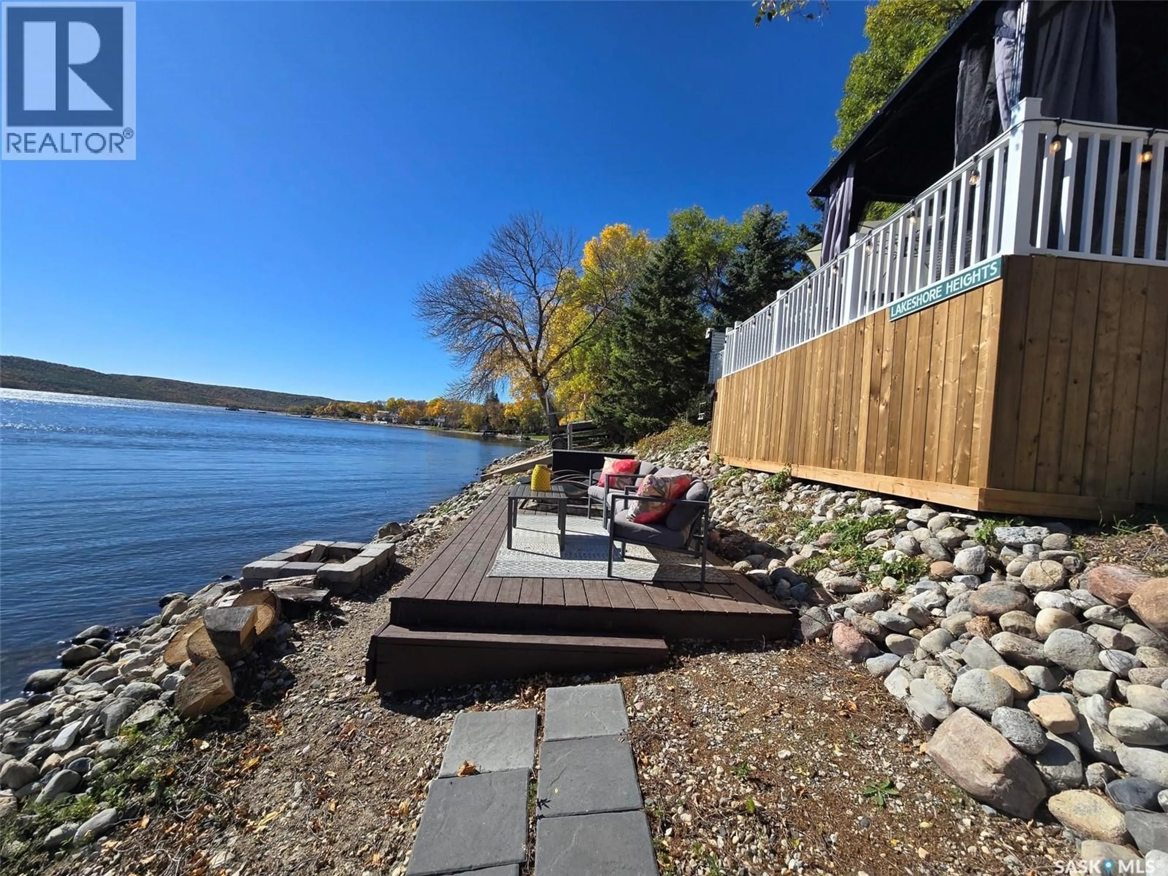 Patio, water/lake/river/ocean view for 34 BEAR ROAD, Crooked Lake Saskatchewan S0G2B0