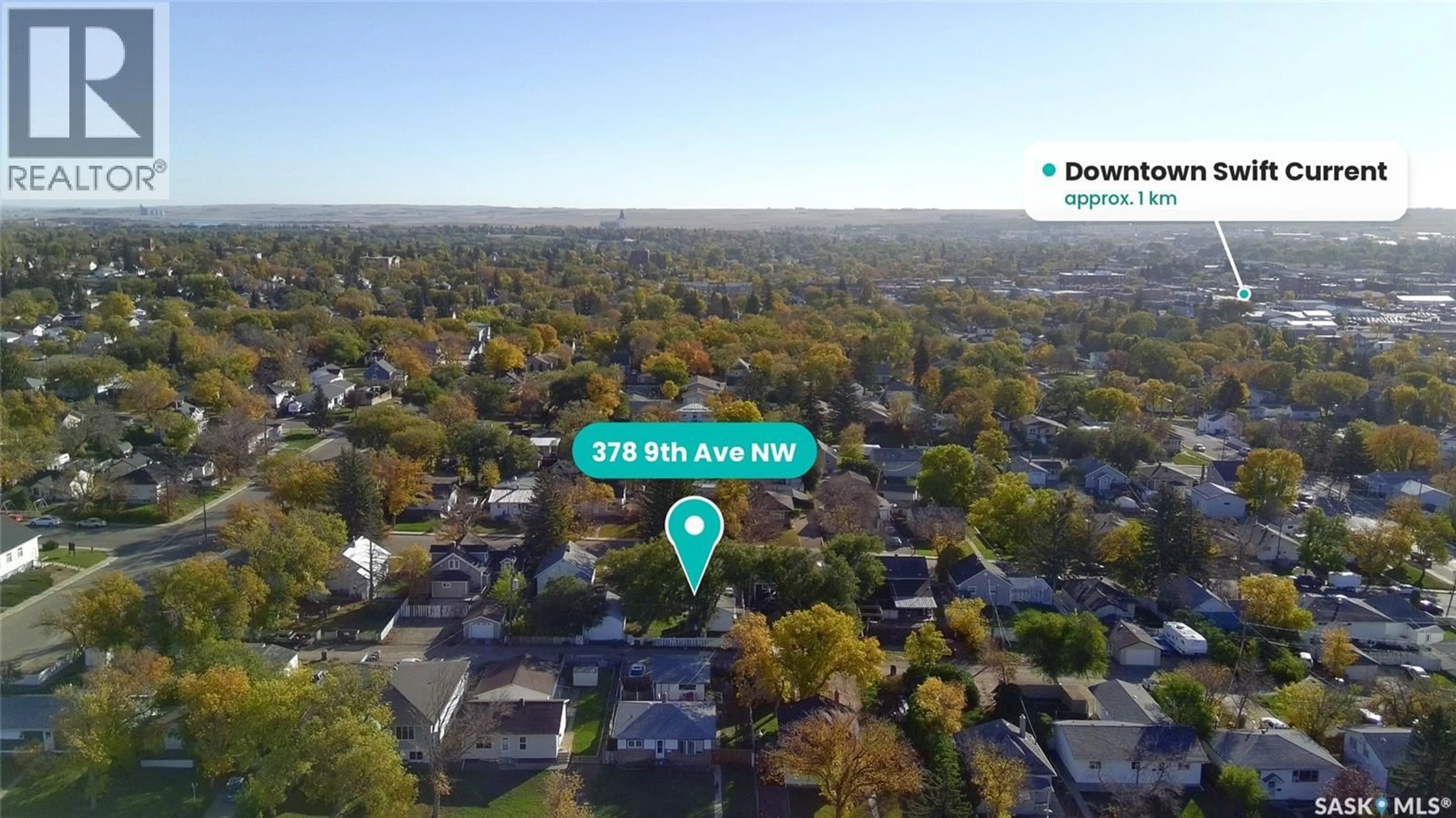 A pic from outside/outdoor area/front of a property/back of a property/a pic from drone, street for 378 9TH AVENUE, Swift Current Saskatchewan S9H1A9