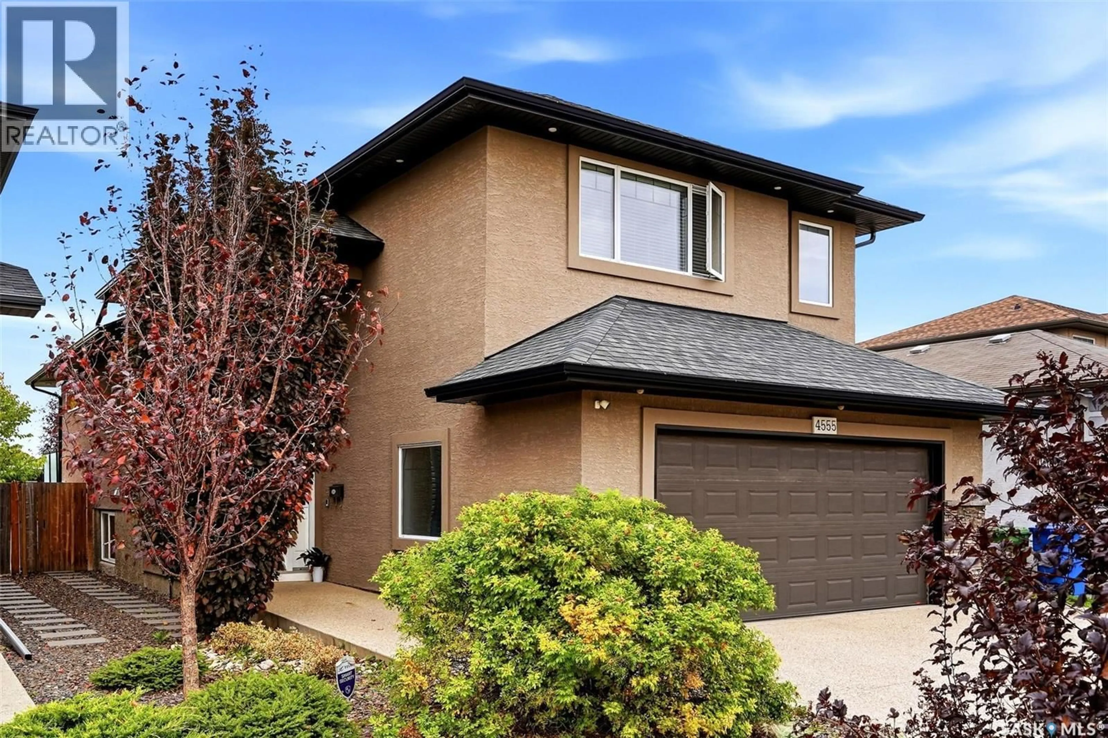 Home with vinyl exterior material, street for 4555 SOLIE CRESCENT, Regina Saskatchewan S4X0B4